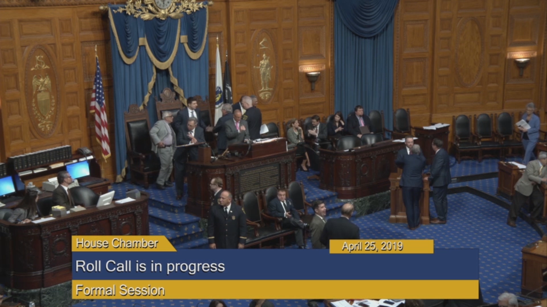 Thumbnail image for Commonwealth of Massachusetts State House, House of Representatives.  Formal Budget Session, FY2020 General Appropriations Bill, April 25, 2019, Part 2 of 2.