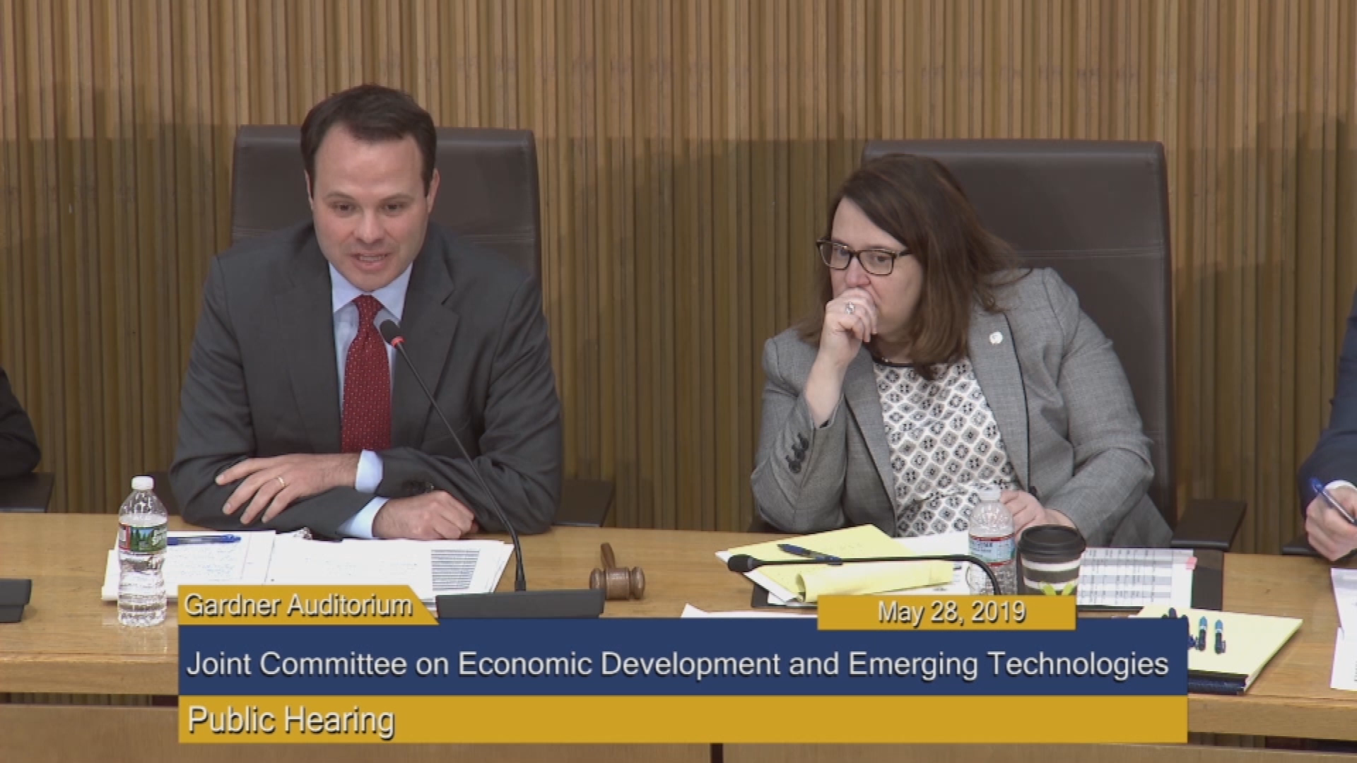 Thumbnail image for Commonwealth of Massachusetts State House.  Joint Committee on Economic Development & Emerging Technologies, Public Hearing, Part 1 of 2, May 28, 2019.
