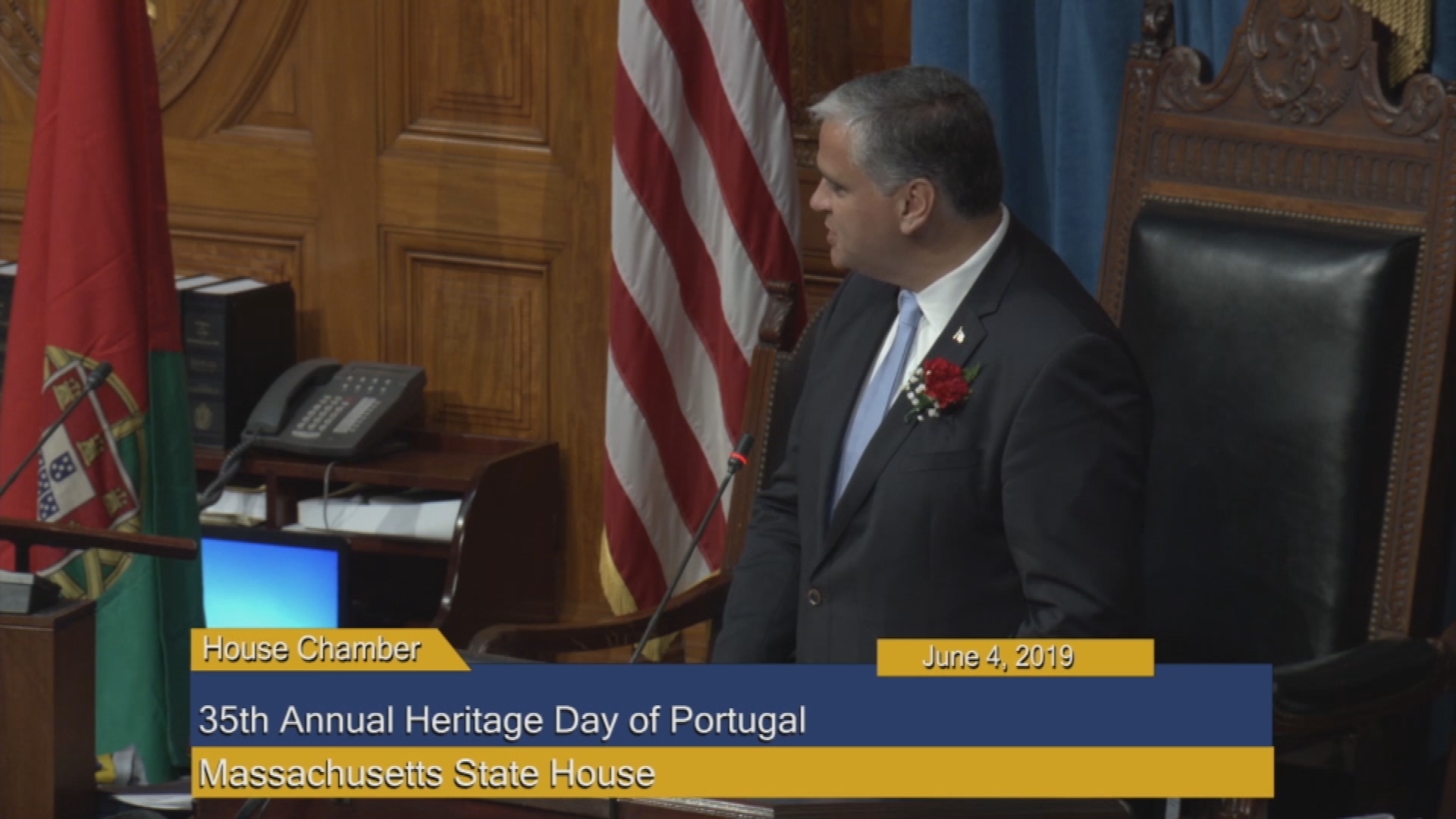 Thumbnail image for Commonwealth of Massachusetts State House.  35th Annual Heritage Day of Portugal, June 4, 2019.