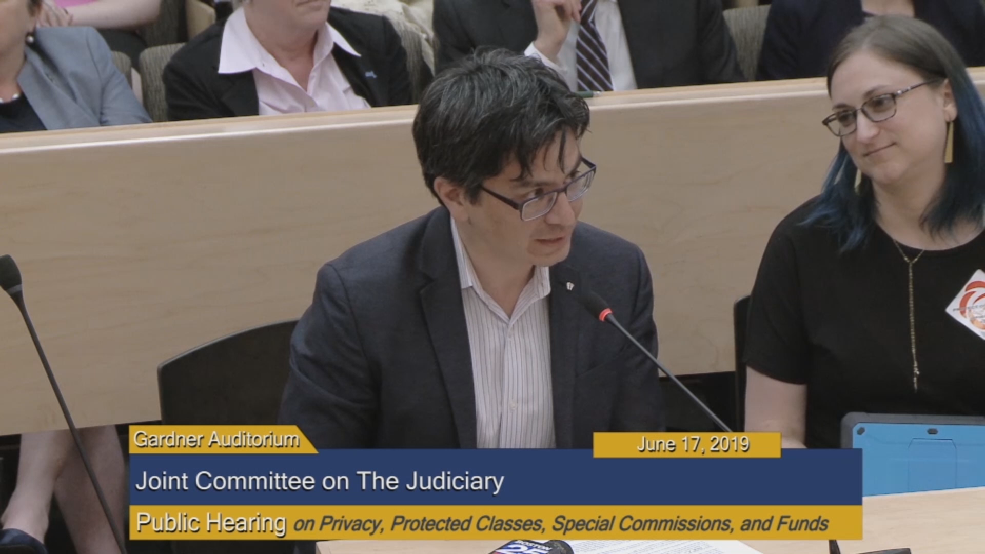 Thumbnail image for Commonwealth of Massachusetts State House.  Joint Committee on the Judiciary, Public Hearing on Privacy, Protected Classes, Special Commissions, and Funds. Part 1 of 3, June 17, 2019.