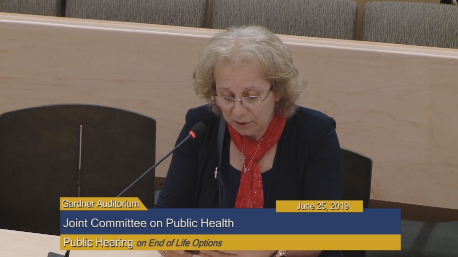 Thumbnail image for Commonwealth of Massachusetts State House.  Joint Committee on Public Health, Public Hearing on End of Life Options (House Bill 1926, and Senate Bill 1208).  Part 3 of 3, June 25, 2019.