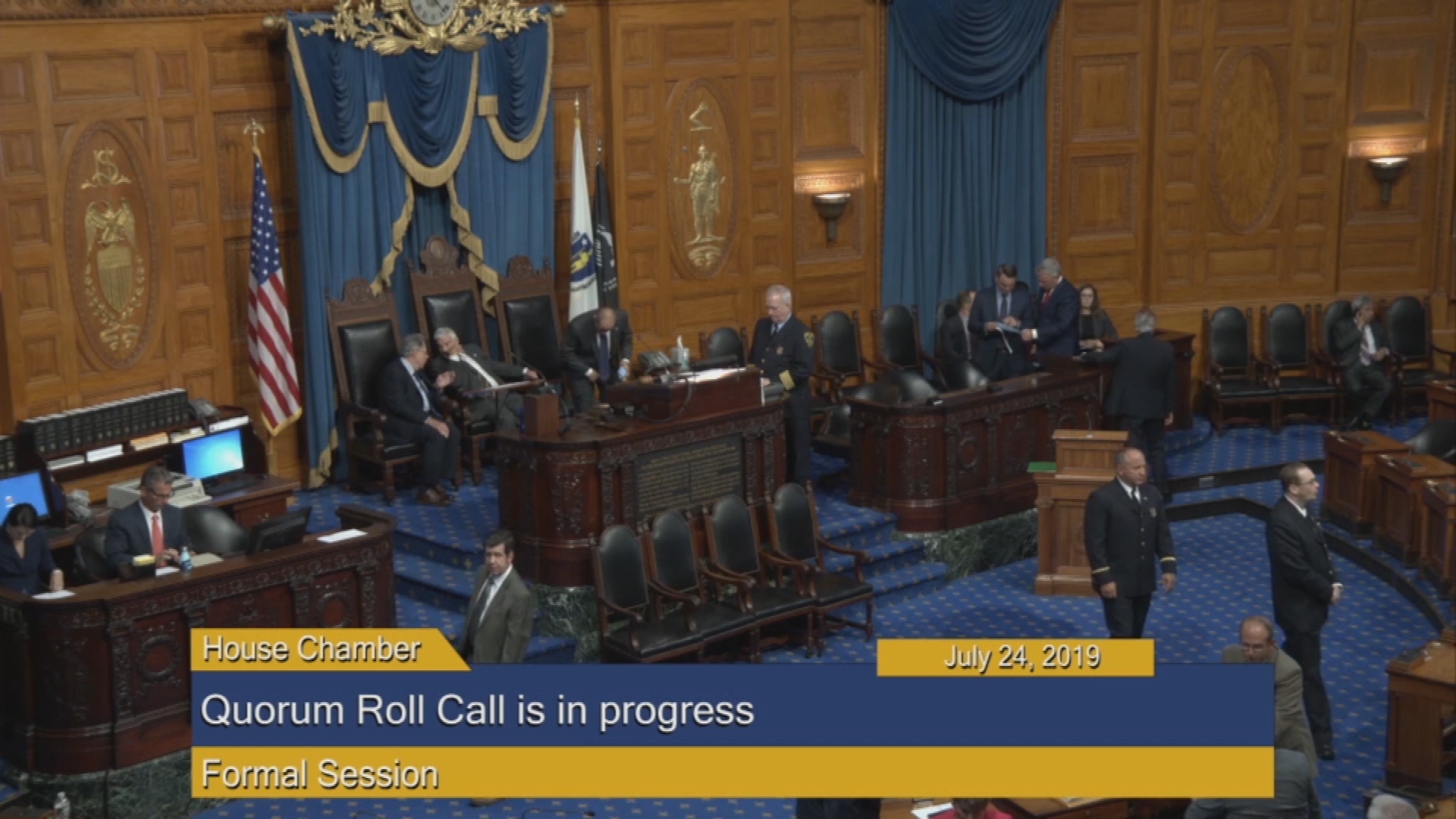 Thumbnail image for Commonwealth of Massachusetts State House.  House of Representatives, Formal Session, July 24, 2019.