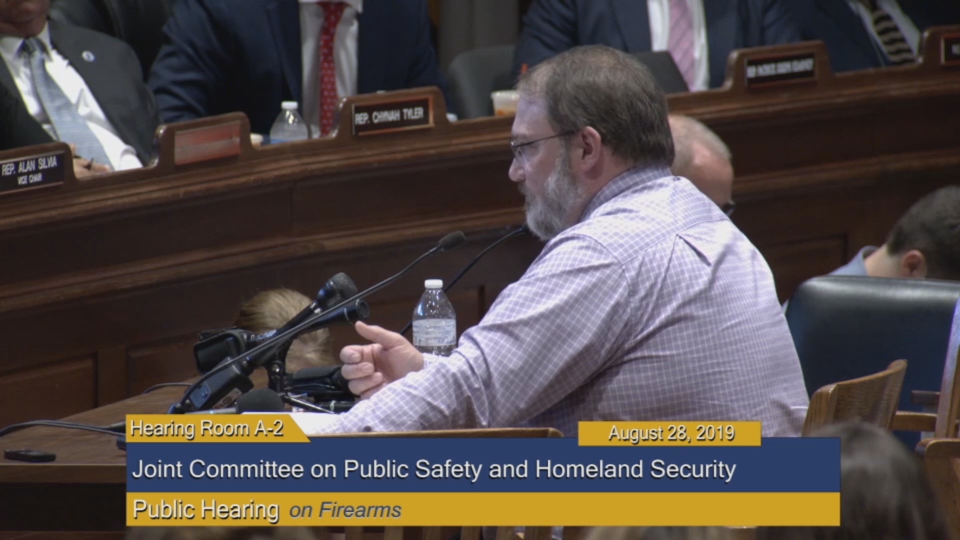 Thumbnail image for Commonwealth of Massachusetts State House.  Joint Committee on Public Safety and Homeland Security, Public Hearing on Firearms, Part 1 of 2, August 28th, 2019.