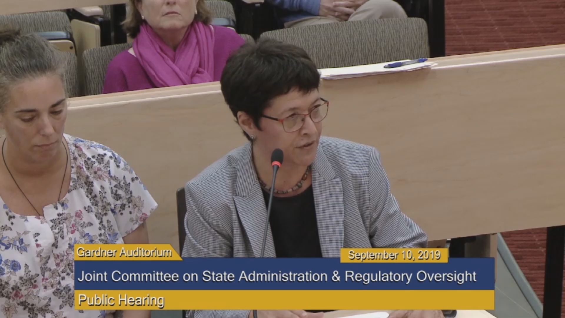 Thumbnail image for Commonwealth of Massachusetts State House.  Joint Committee on State Administration and Regulatory Oversight, Public Hearing, September 10, 2019.
