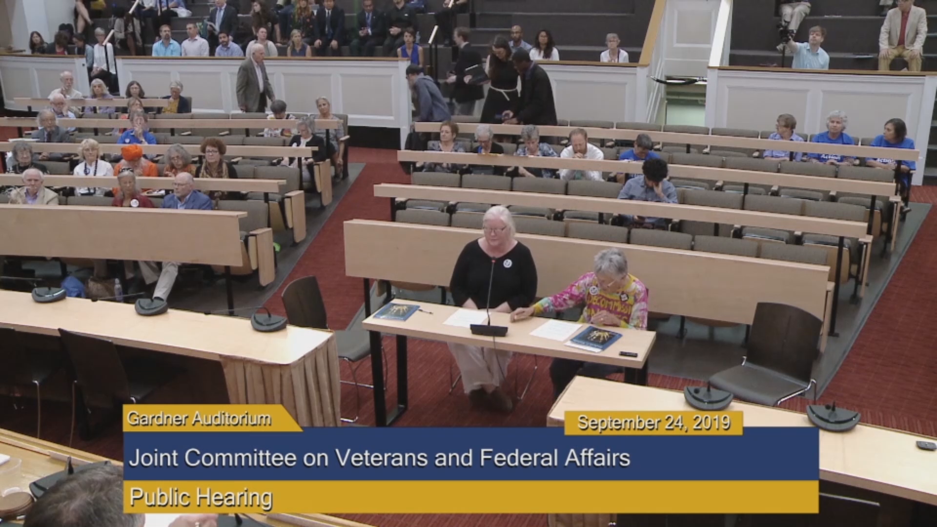 Thumbnail image for Commonwealth of Massachusetts State House.  Joint Committee on Veterans and Federal Affairs, Public Hearing, Part 1 of 2, September 24, 2019.