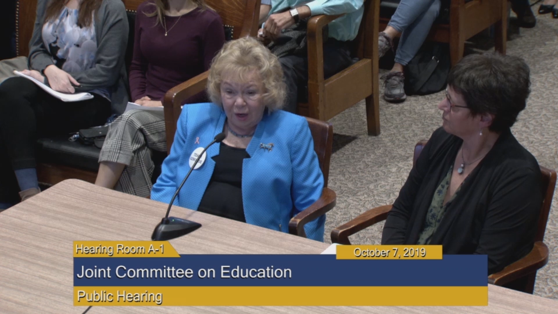 Thumbnail image for Commonwealth of Massachusetts State House.  Joint Committee on Education, Public Hearing, October 7, 2019.