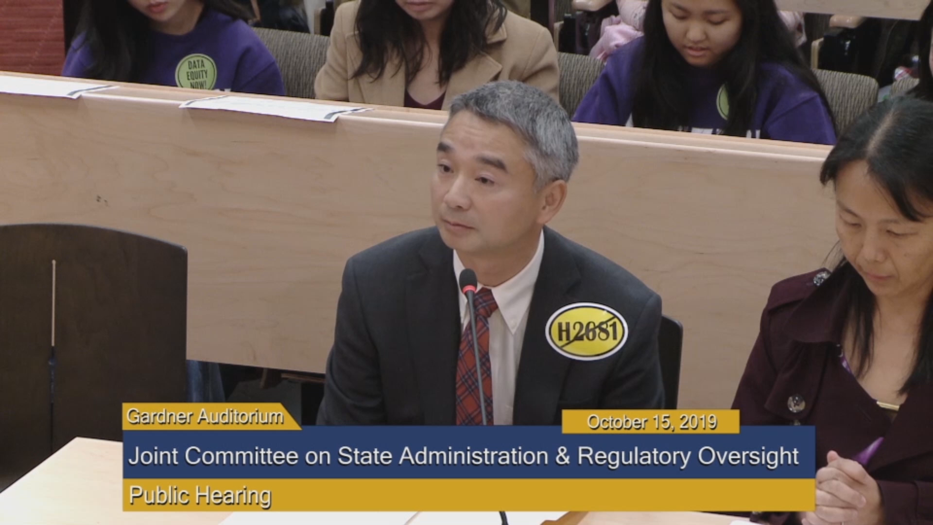 Thumbnail image for Commonwealth of Massachusetts State House.  Joint Committee on State Administration and Regulatory Oversight, Public Hearing, Part 1 of 2, October 15, 2019.
