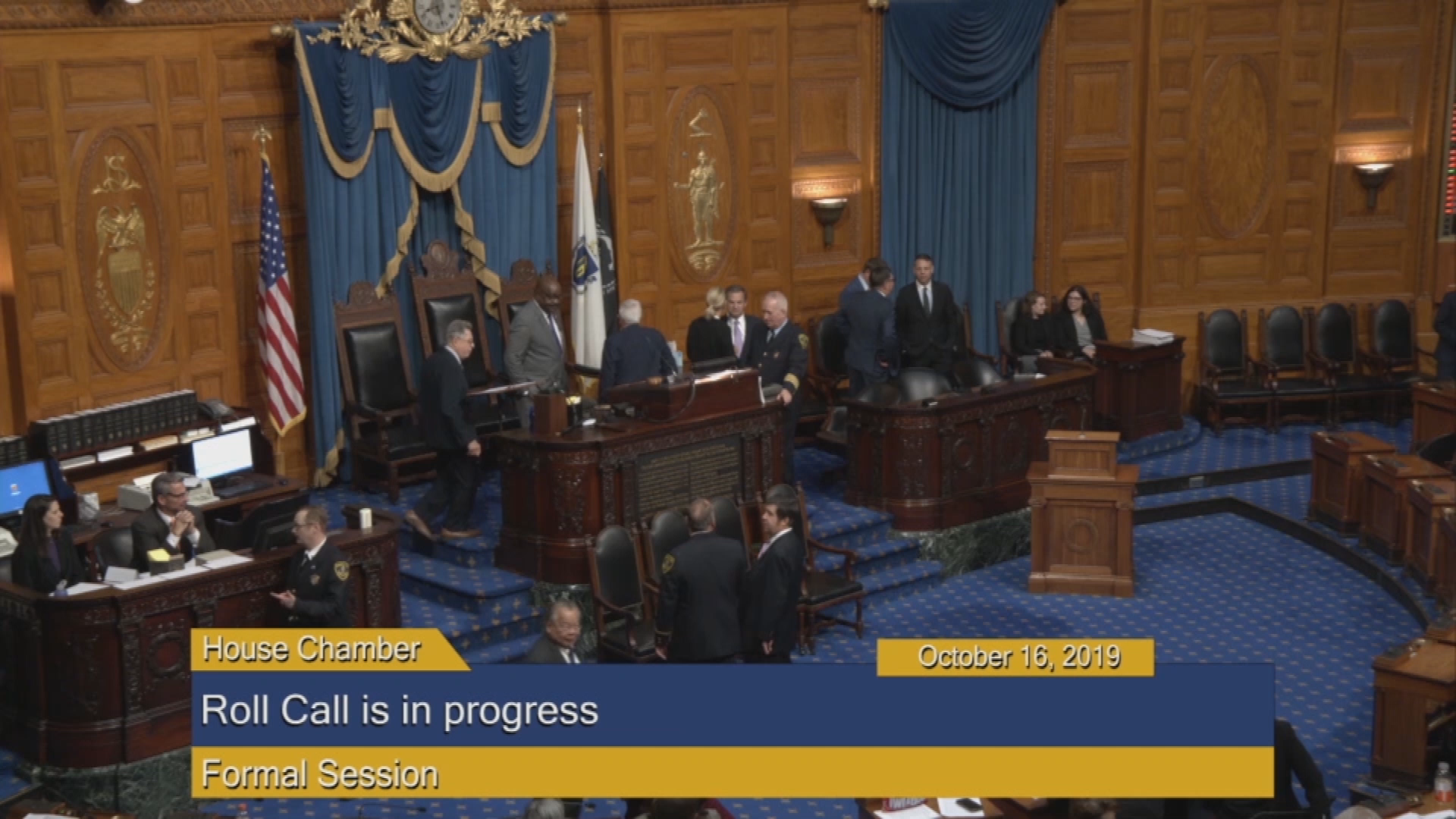 Thumbnail image for Commonwealth of Massachusetts State House.  House of Representatives, Formal Session, October 16, 2019.