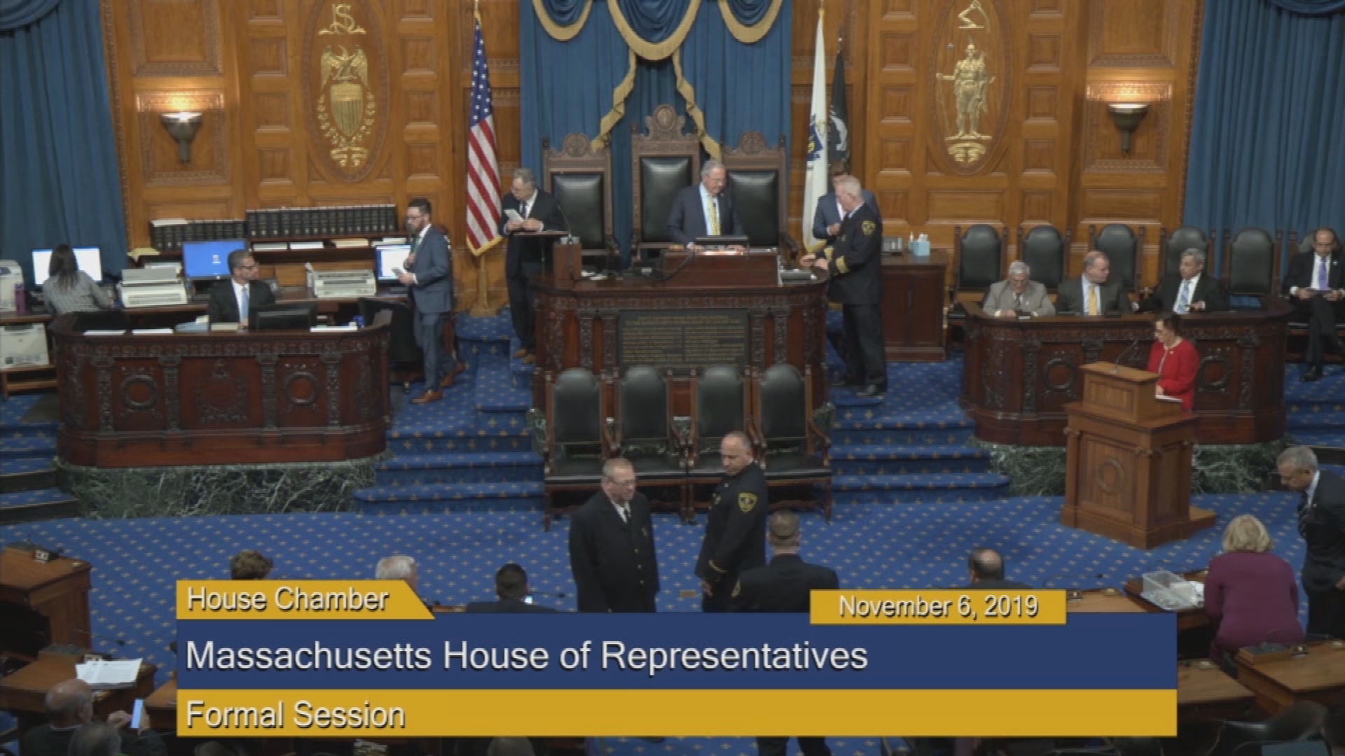 Thumbnail image for Commonwealth of Massachusetts State House.  House of Representatives, Formal Session, November 6, 2019.