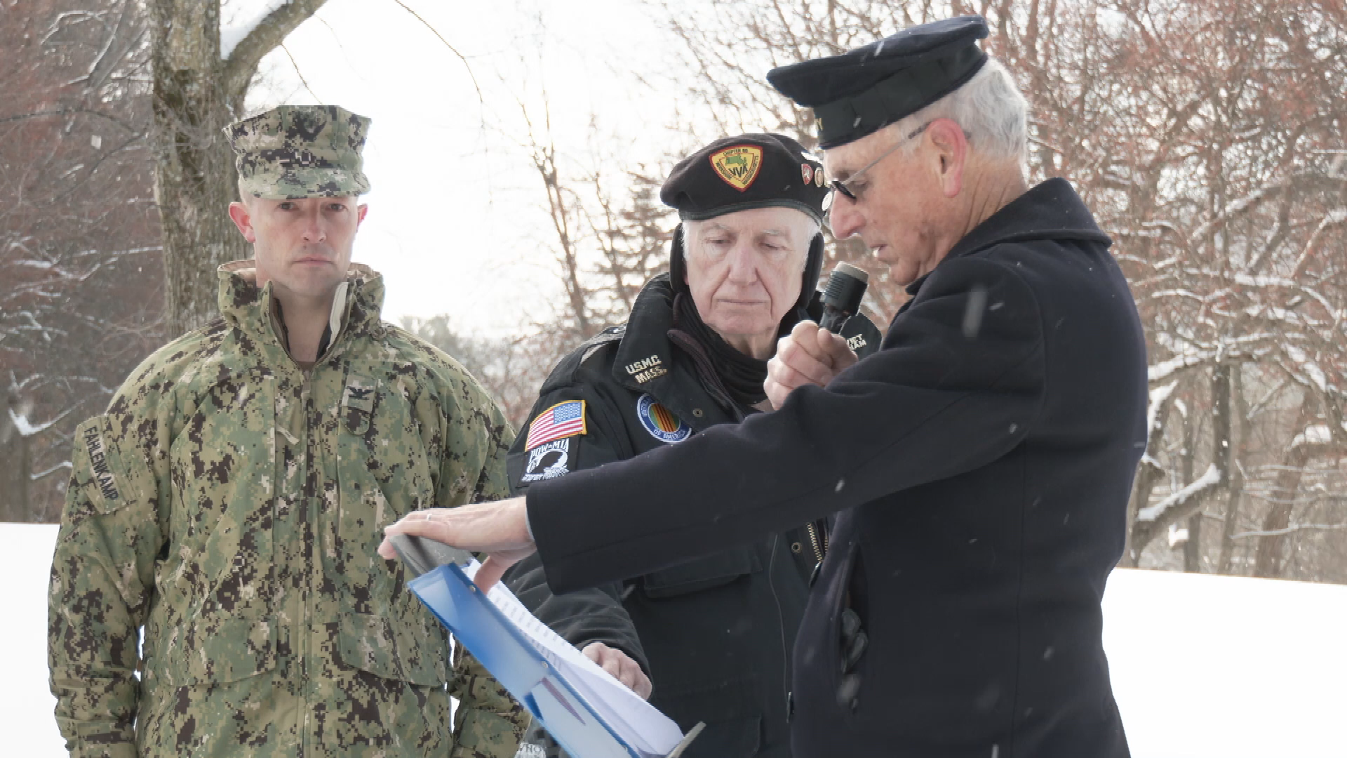 "Pearl Harbor Remembrance Ceremony, December 7, 2019, Veterans Memorial Park, South Street, Pittsfield, Massachusetts."