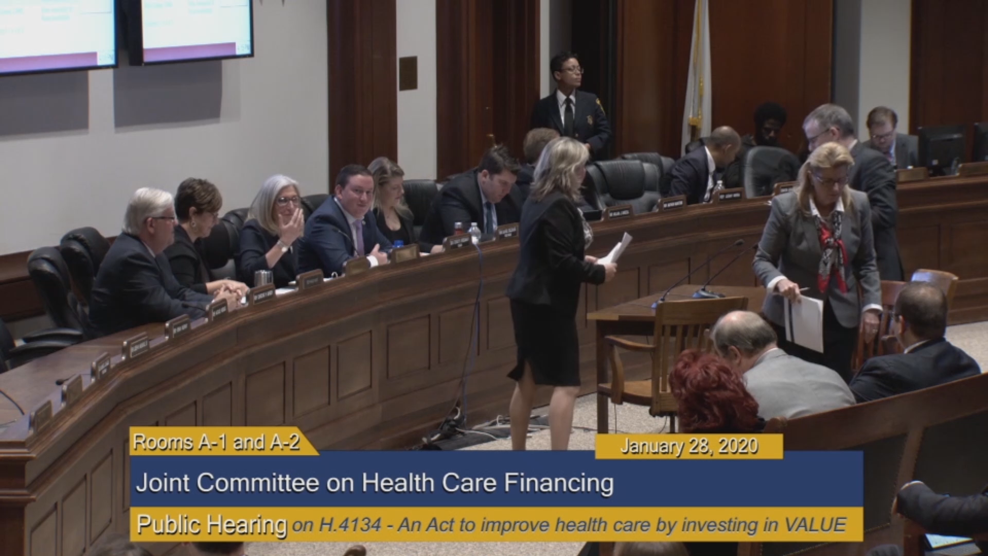 Thumbnail image for Commonwealth of Massachusetts State House.  Joint Committee on Health Care Financing, Public Hearing on H.4134 - an Act to improve health care by investing in VALUE, Part 2 of 2, January 28, 2020.