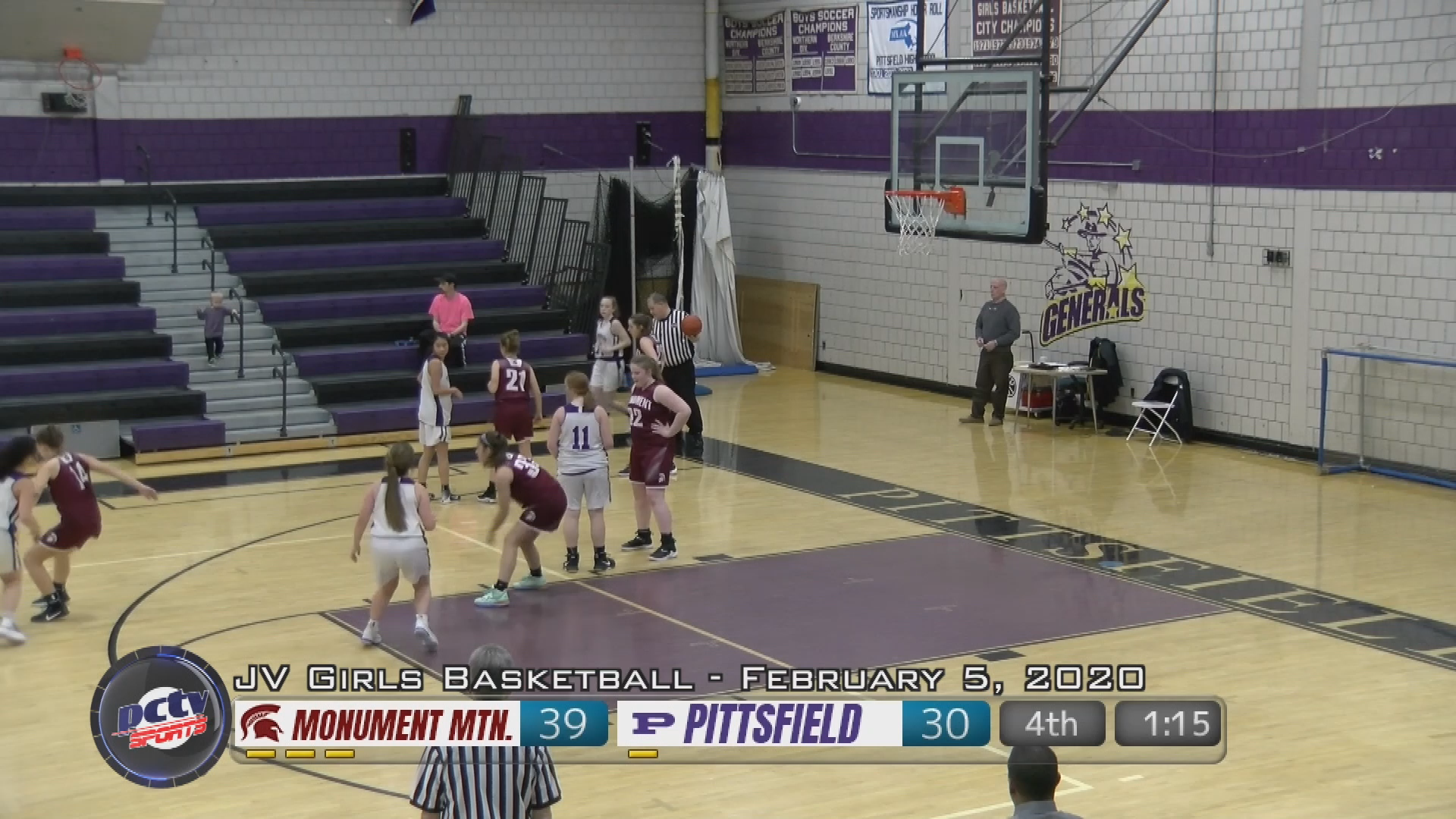 Thumbnail image for Sports Weekly presents "Pittsfield Sports.  Girls' Basketball, Junior Varsity, Monument Mountain Regional High School at Pittsfield High School, February 5, 2020."