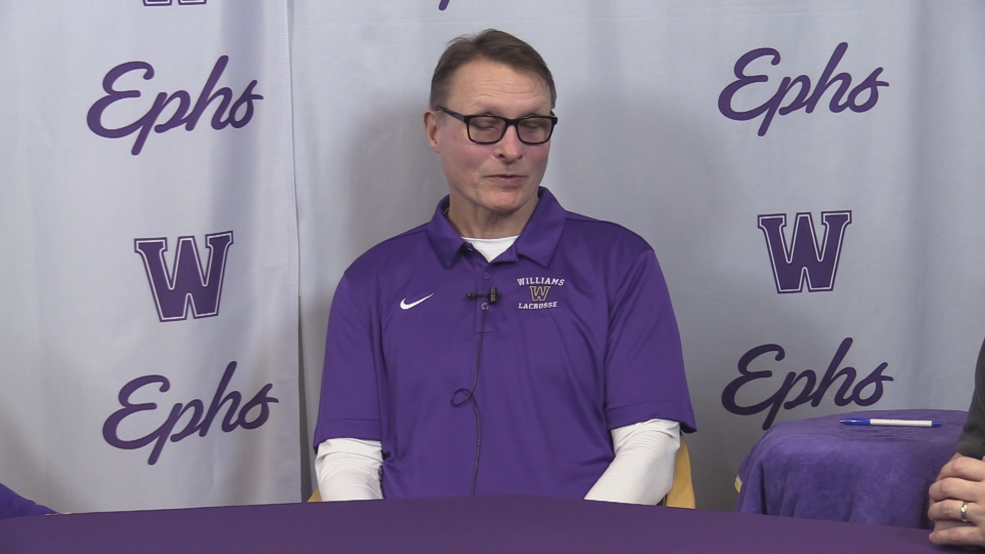 Thumbnail image for Williams College Coaches Corner -- Lacrosse.  February 27, 2020.