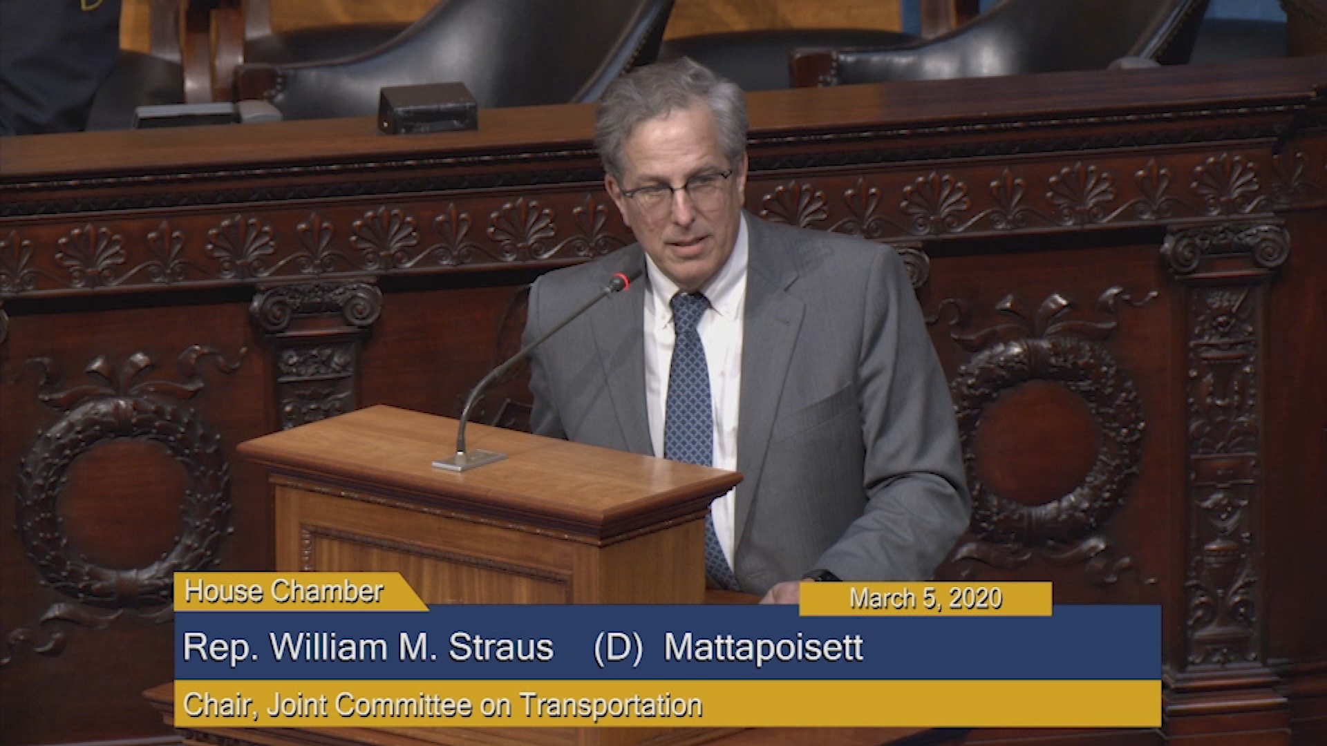 Thumbnail image for Commonwealth of Massachusetts State House.  House of Representatives, Formal Session, March 5, 2020.