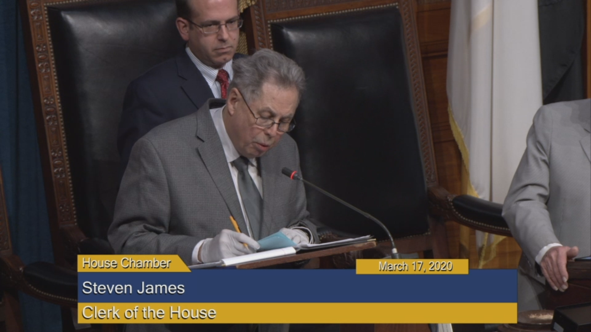 Thumbnail image for Commonwealth of Massachusetts State House.  House of Representatives, Informal Session, March 17, 2020.