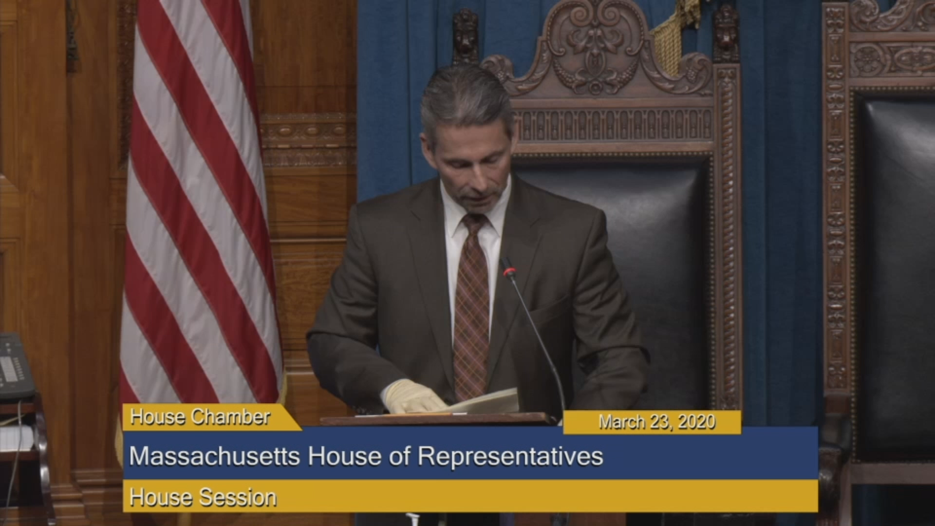 Thumbnail image for Commonwealth of Massachusetts State House.  House of Representatives, Informal Session, March 23, 2020.