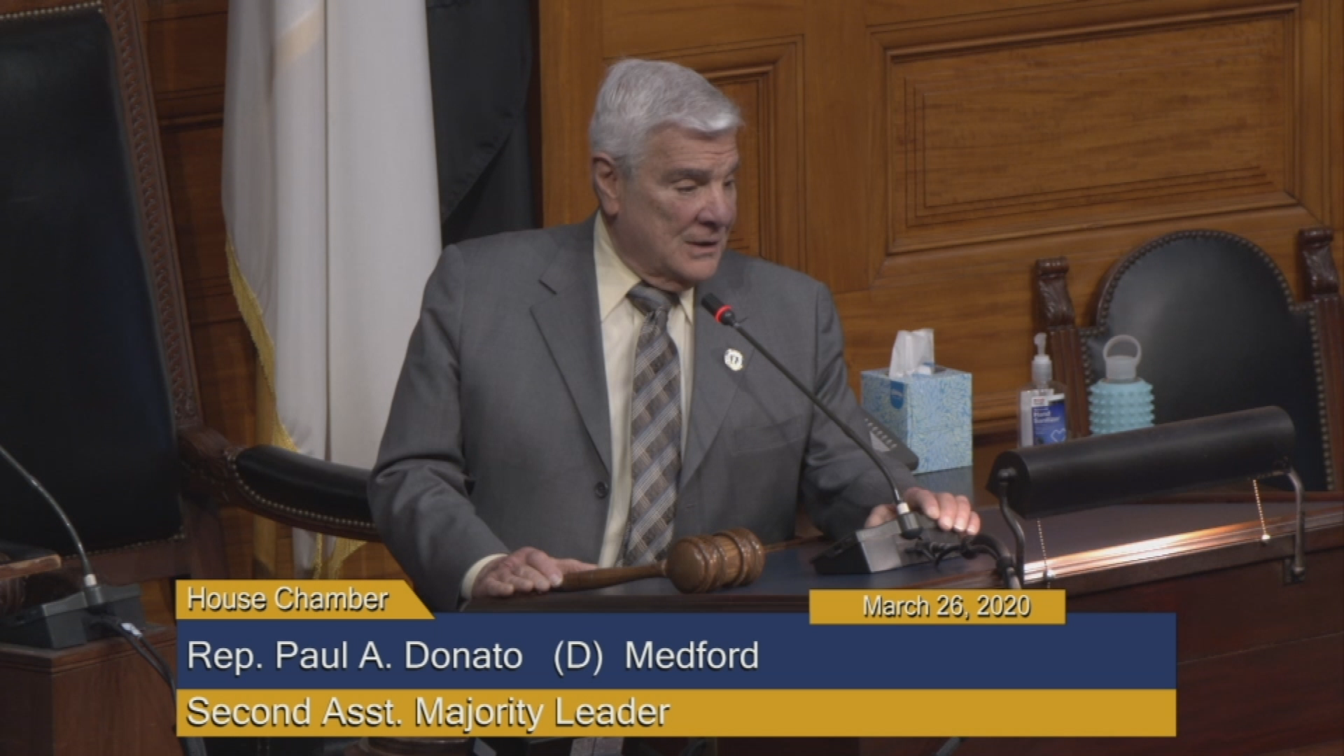 Thumbnail image for Commonwealth of Massachusetts State House.  House of Representatives, Informal Session, March 26, 2020.