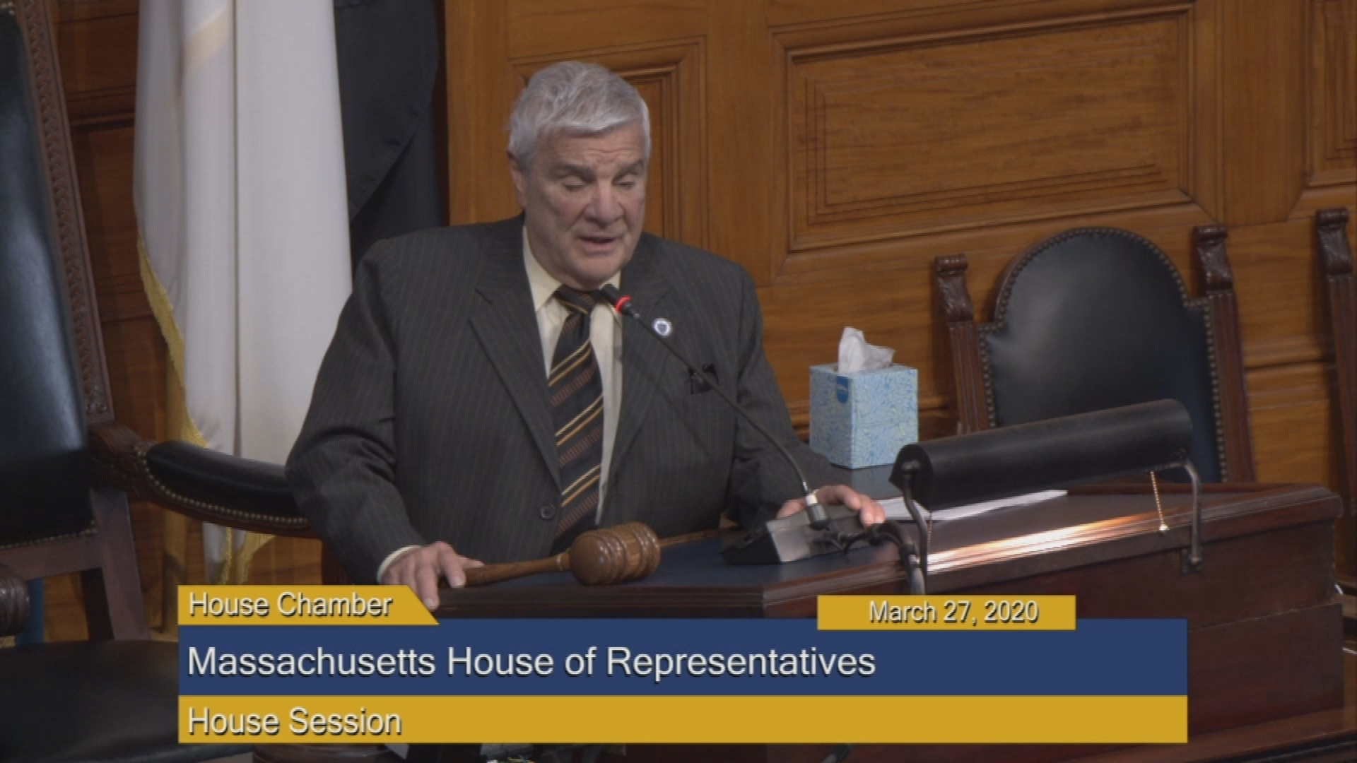 Thumbnail image for Commonwealth of Massachusetts State House.  House of Representatives, Informal Session, March 27, 2020.