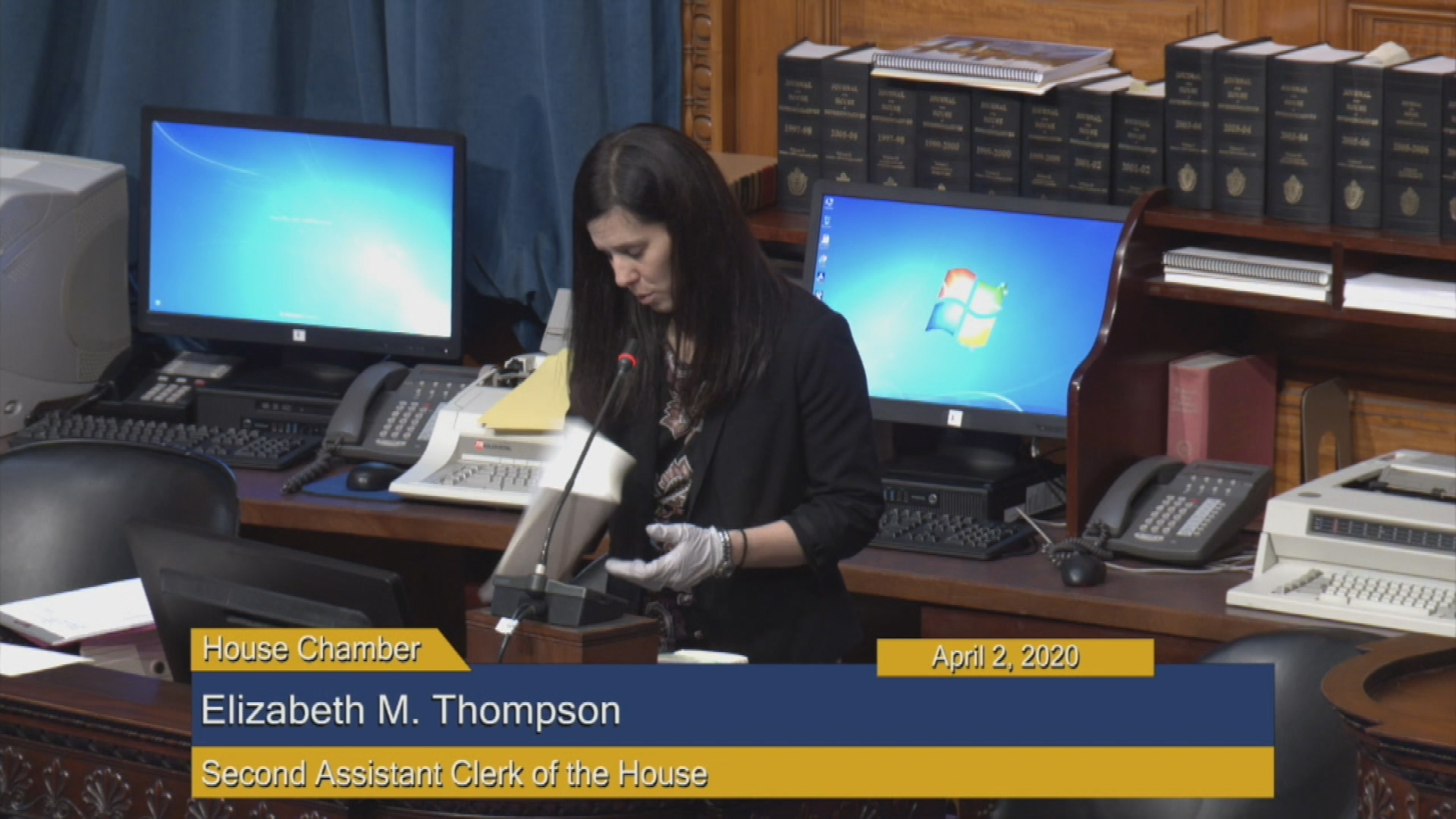 Thumbnail image for Commonwealth of Massachusetts State House.  House of Representatives, Informal Session, April 2, 2020.