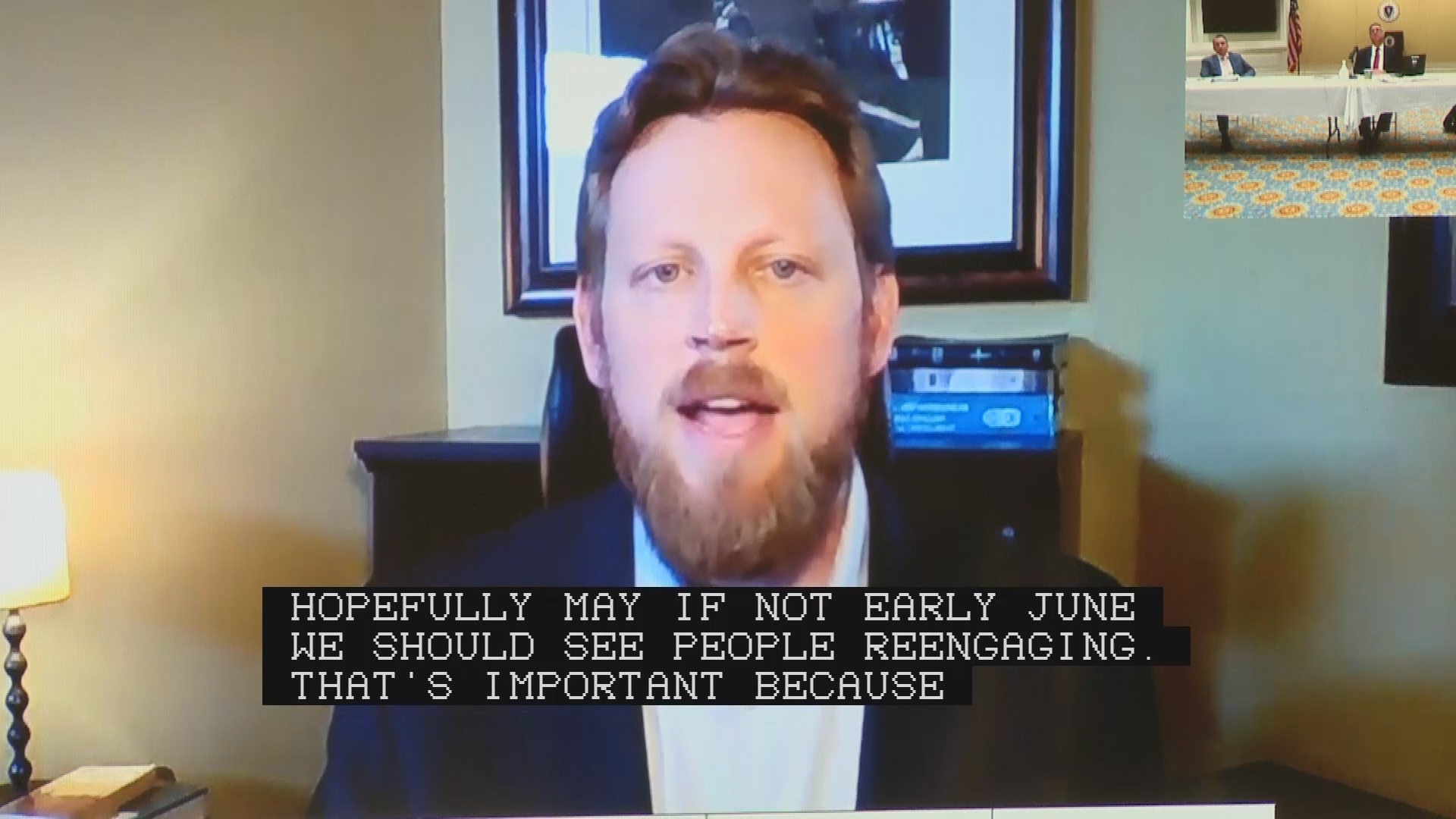 Thumbnail image for Commonwealth of Massachusetts State House.  Joint Committee on Ways and Means "Virtual Economic Roundtable Discussion," April 14, 2020.
