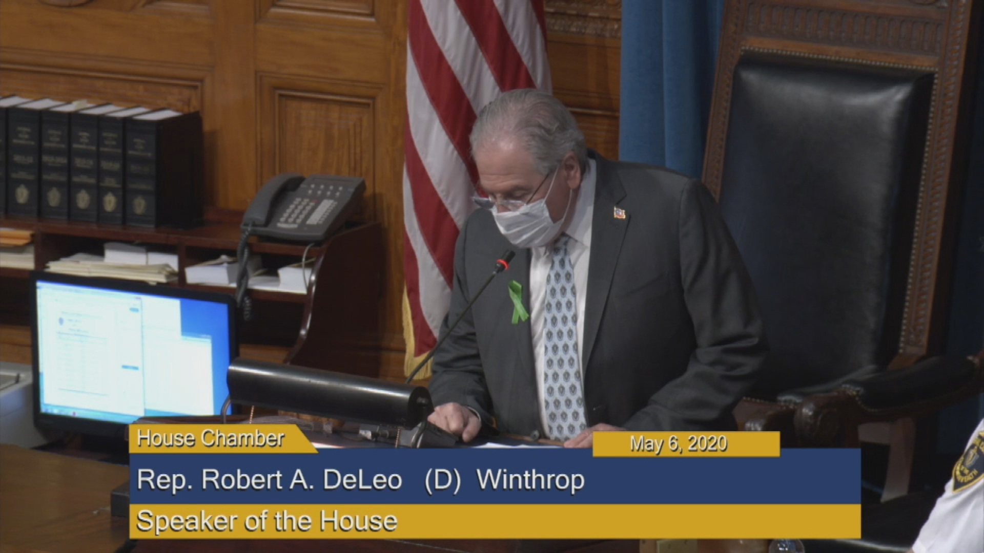 Thumbnail image for Commonwealth of Massachusetts State House.  House of Representatives, Formal Session, May 6, 2020.