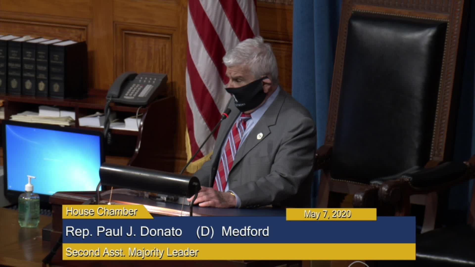 Thumbnail image for Commonwealth of Massachusetts State House.  House of Representatives, Informal Session, May 7, 2020.