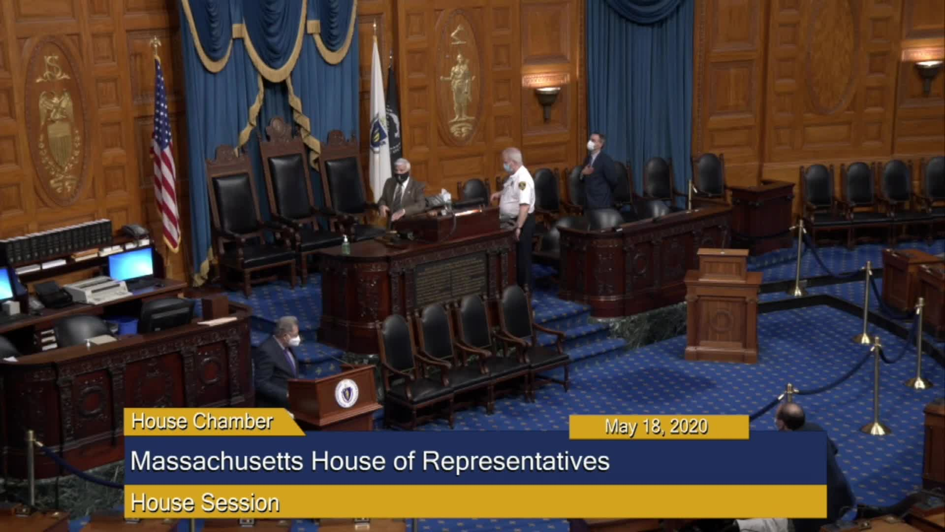 Thumbnail image for Commonwealth of Massachusetts State House.  House of Representatives, Informal Session, May 18, 2020.