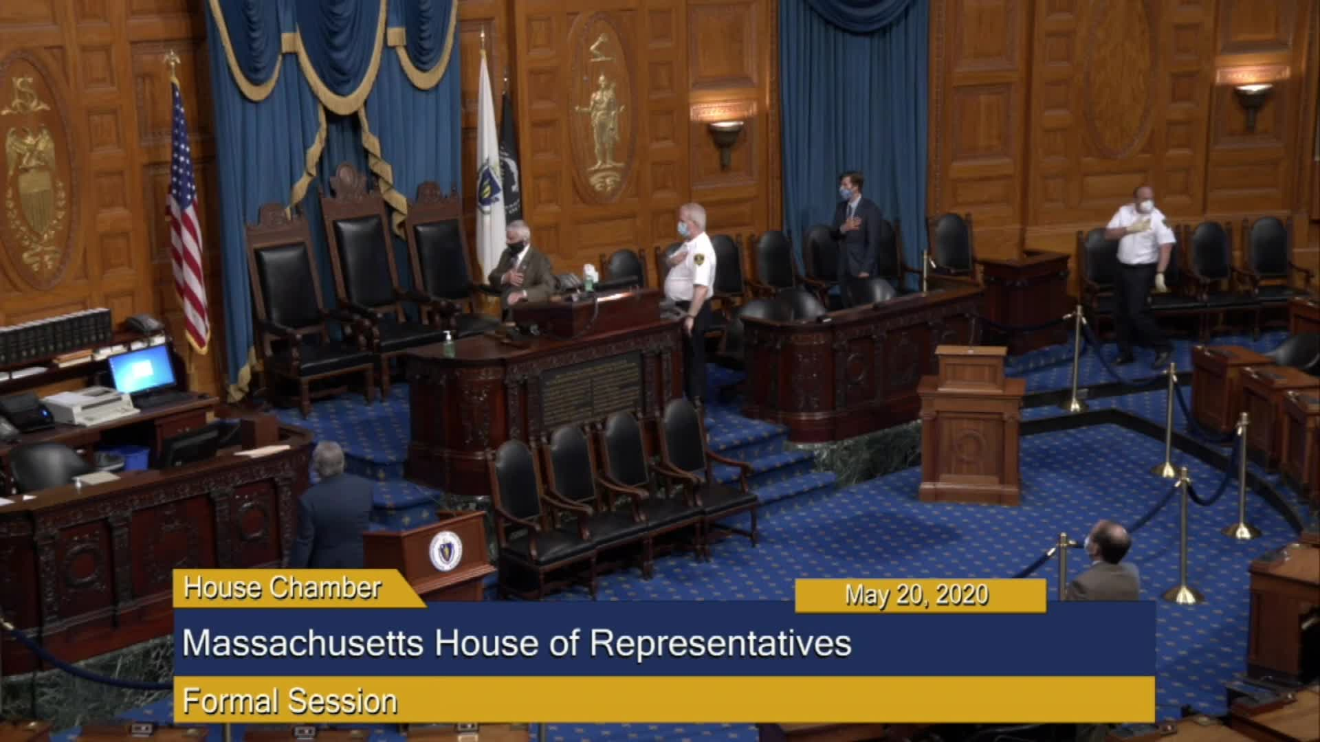 Thumbnail image for Commonwealth of Massachusetts State House.  House of Representatives, Formal Session, May 20, 2020.