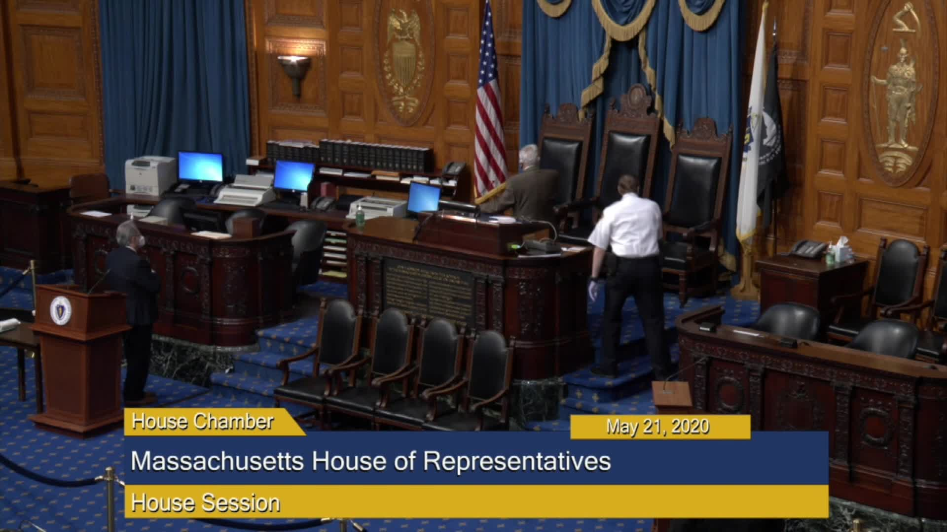 Thumbnail image for Commonwealth of Massachusetts State House.  House of Representatives, Informal Session, May 21, 2020.