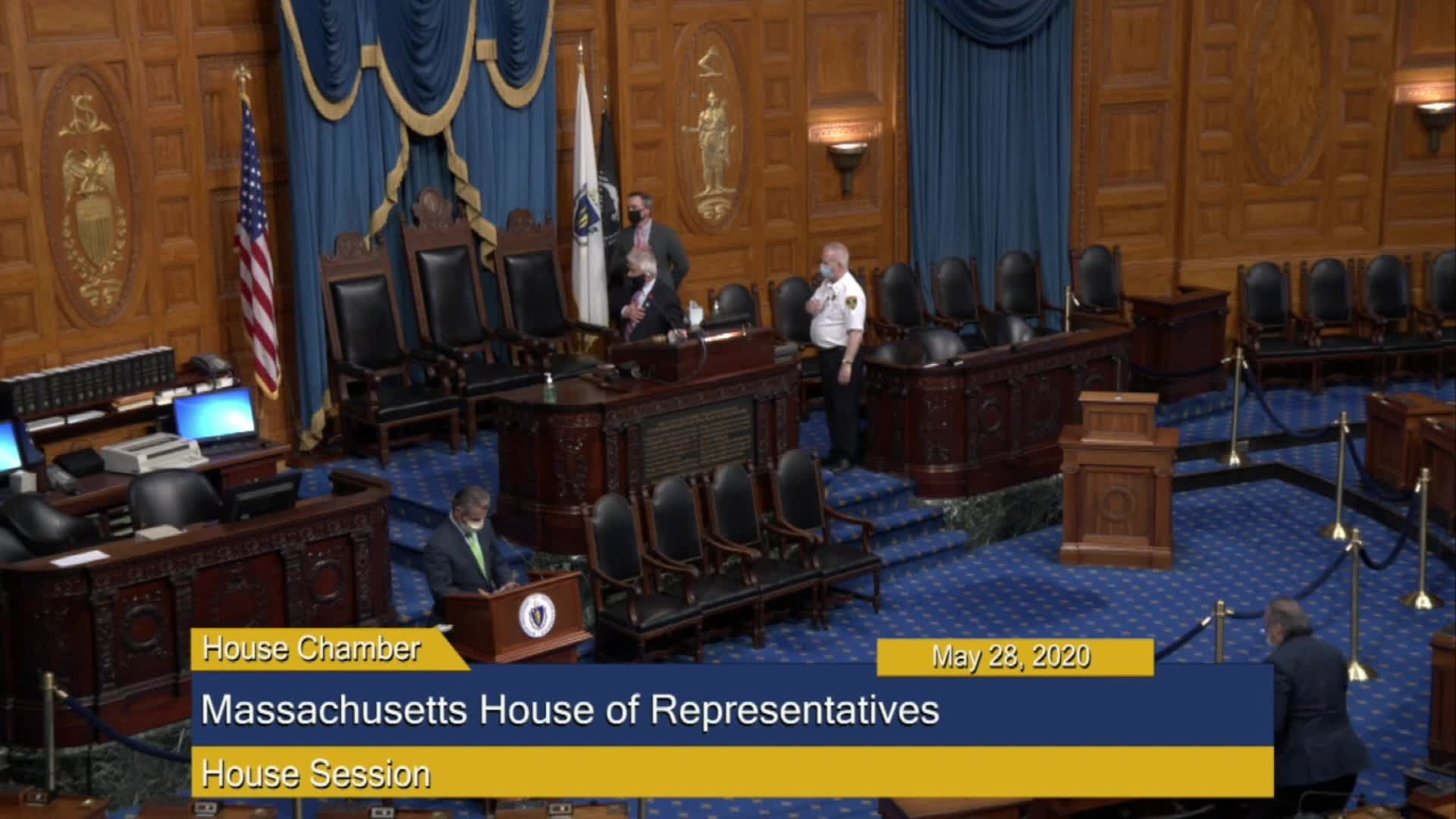 Thumbnail image for Commonwealth of Massachusetts State House.  House of Representatives Informal Session, May 28, 2020.