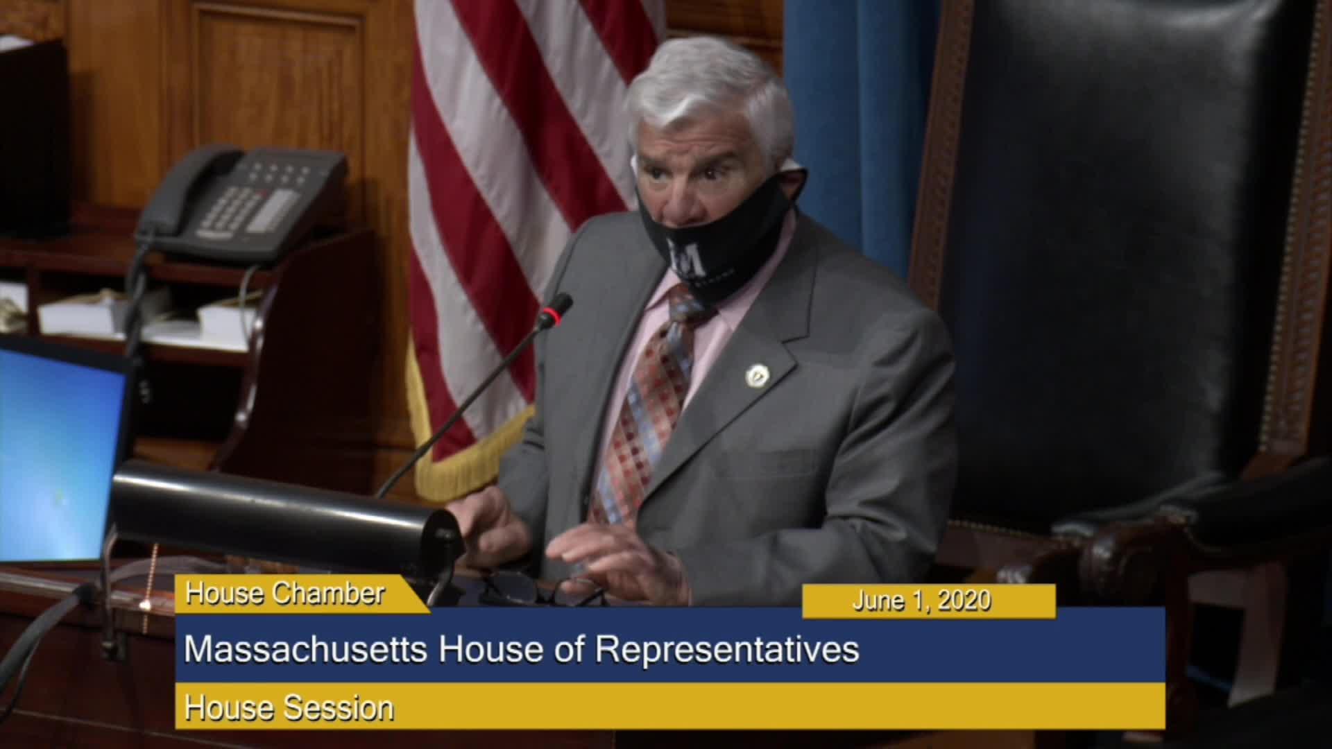 Thumbnail image for Commonwealth of Massachusetts State House.  House of Representatives, Informal Session, June 1, 2020.