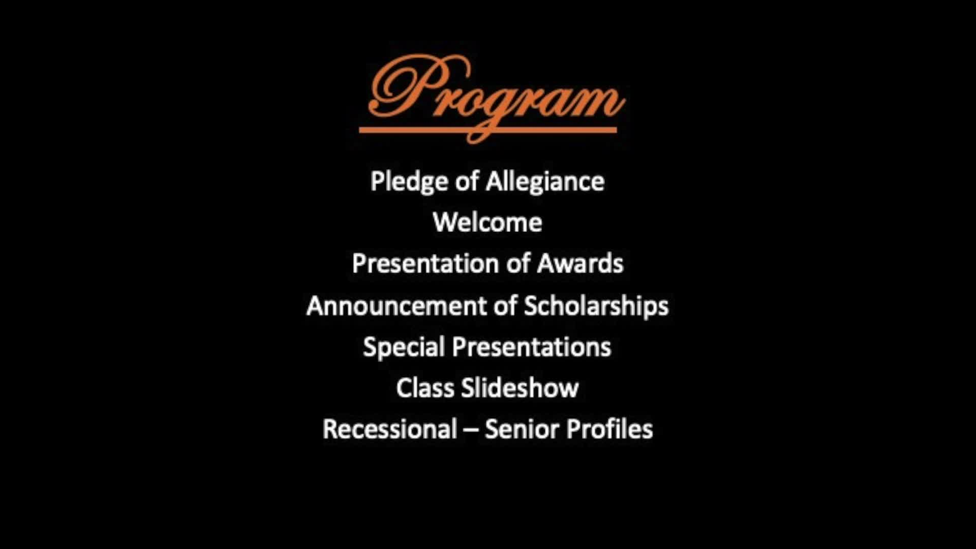 Thumbnail image for Lee Middle & High School Class Night, June 4, 2020.