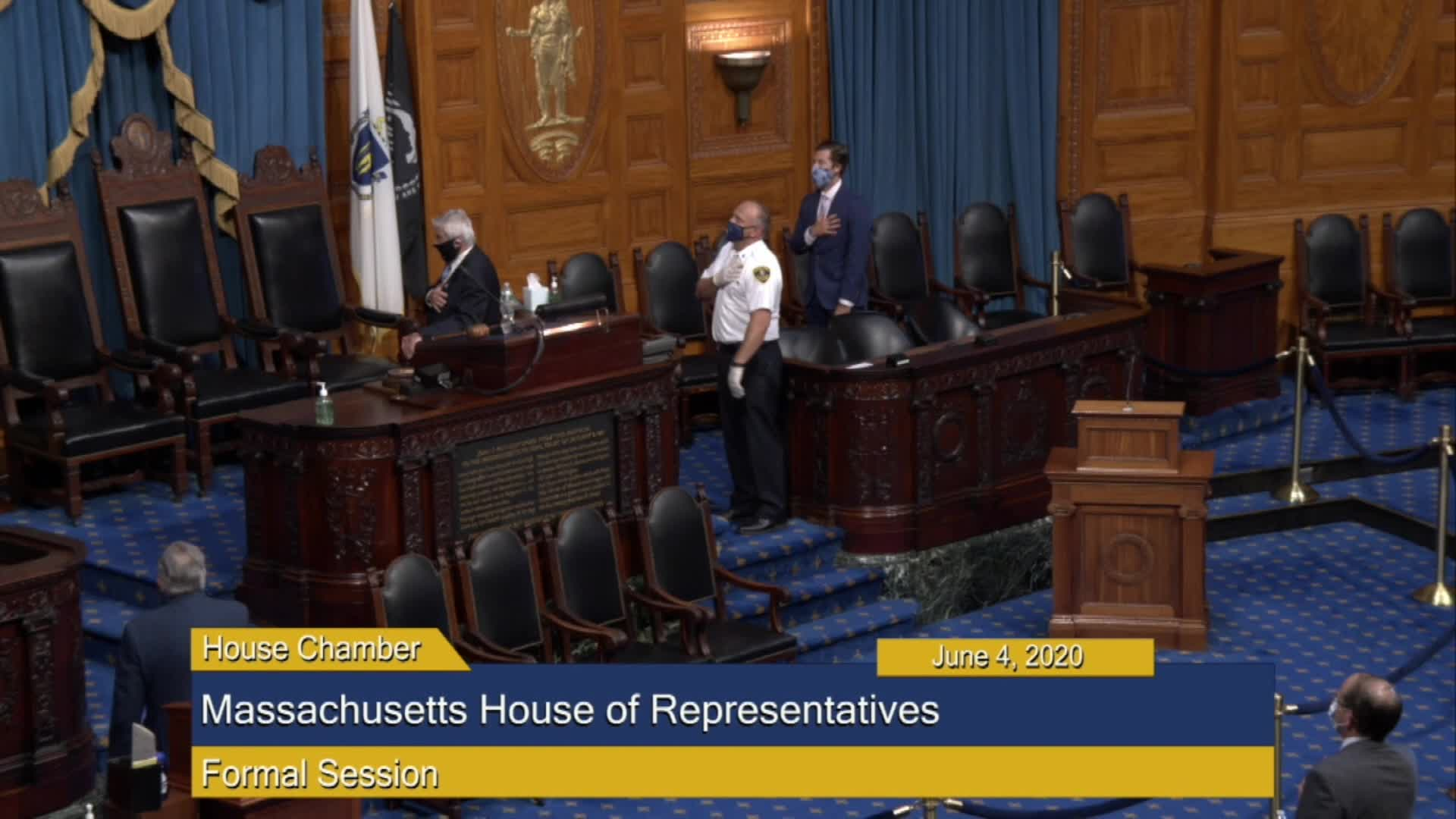 Thumbnail image for Commonwealth of Massachusetts State House.  House of Representatives, Formal Session, Part 1 of 2, June 4, 2020.