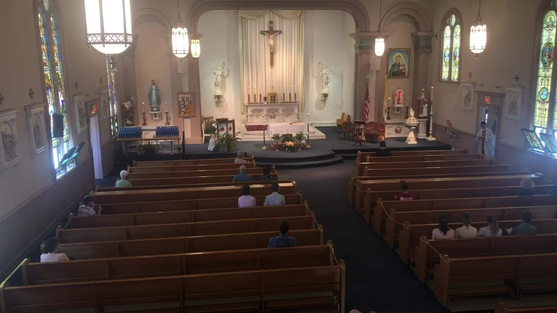 Thumbnail image for "Holy Mass," Celebrated by Fr. Brian McGrath, Pastor, St. Mary’s Parish, Lee, Massachusetts.  June 7, 2020.