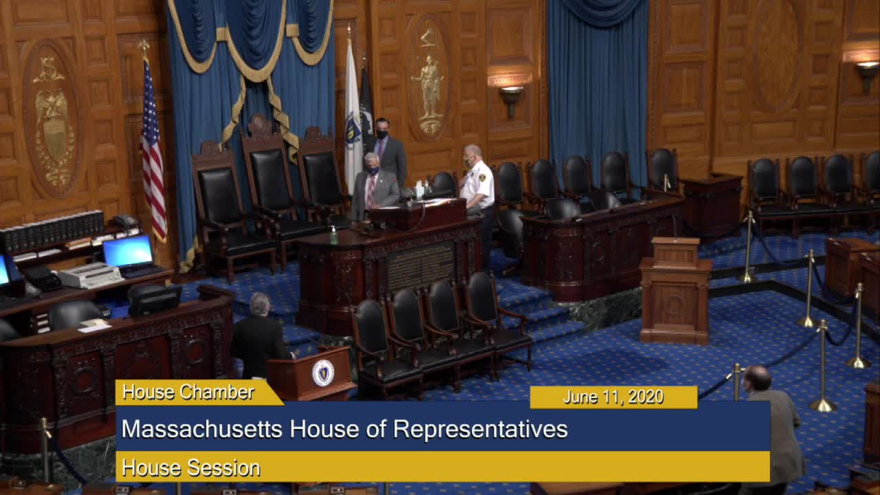 Thumbnail image for Commonwealth of Massachusetts State House.  House of Representatives, Informal Session, June 11, 2020.