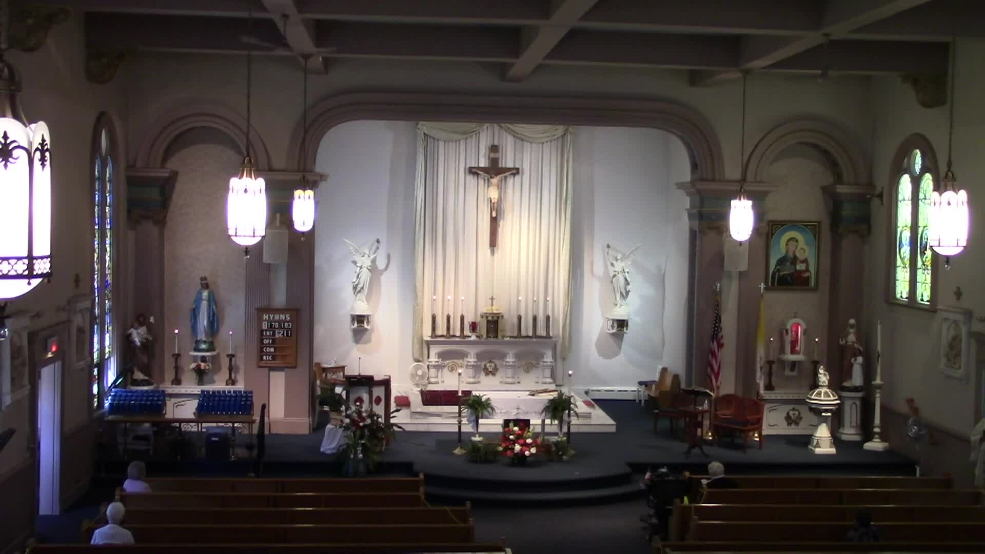 Thumbnail image for "Holy Mass," Celebrated by Fr. Brian McGrath, Pastor, St. Mary’s Parish, Lee, Massachusetts.  June 14, 2020.
