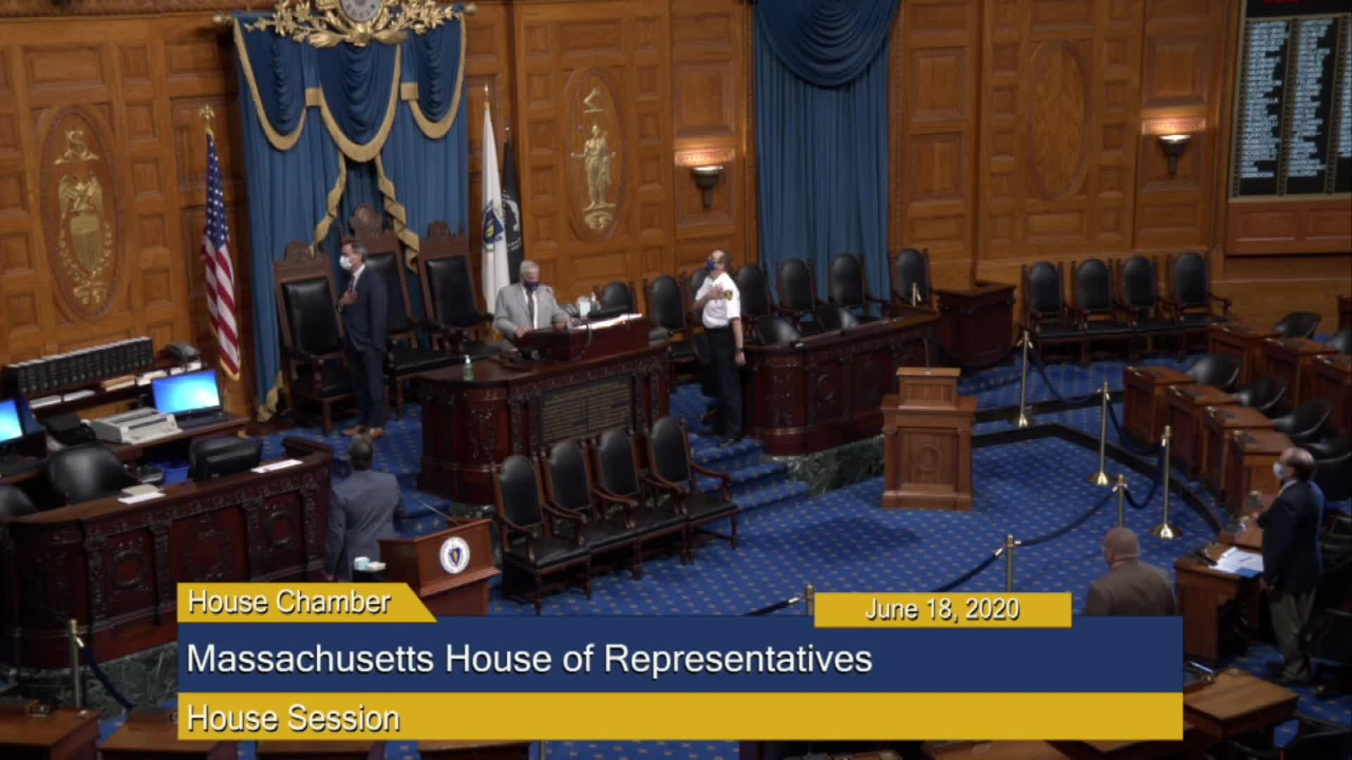 Thumbnail image for Commonwealth of Massachusetts State House.  House of Representatives, Informal Session, June 18, 2020.