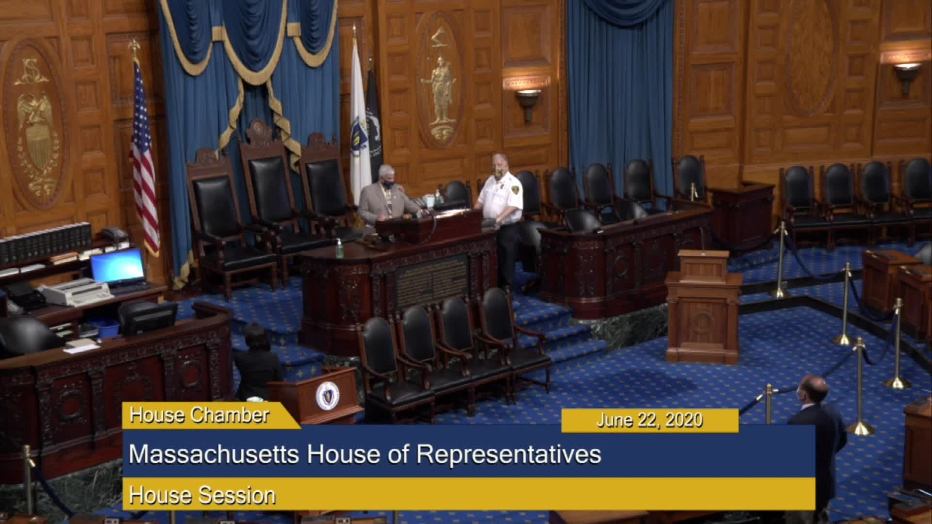 Thumbnail image for Commonwealth of Massachusetts State House.  House of Representatives, Informal Session, June 22, 2020.