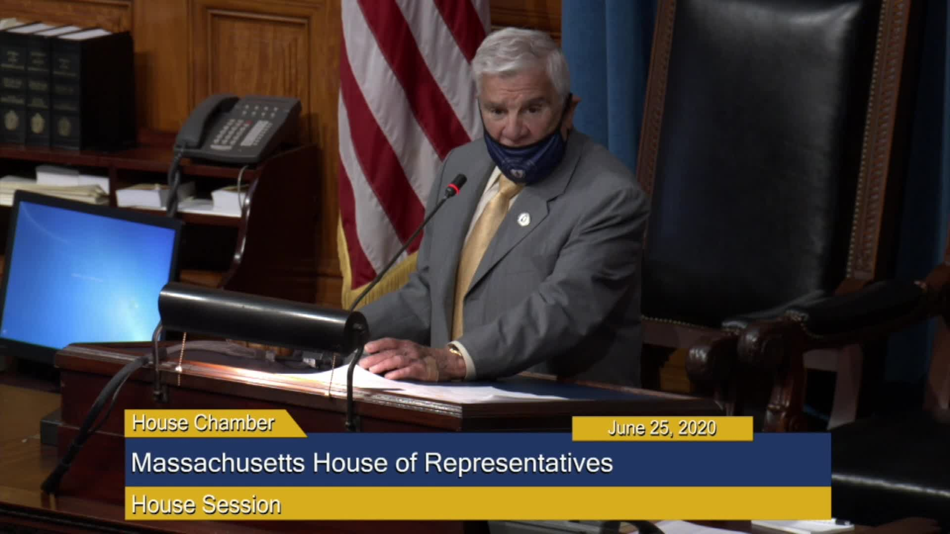 Thumbnail image for Commonwealth of Massachusetts State House.  House of Representatives, Informal Session, June 25, 2020.