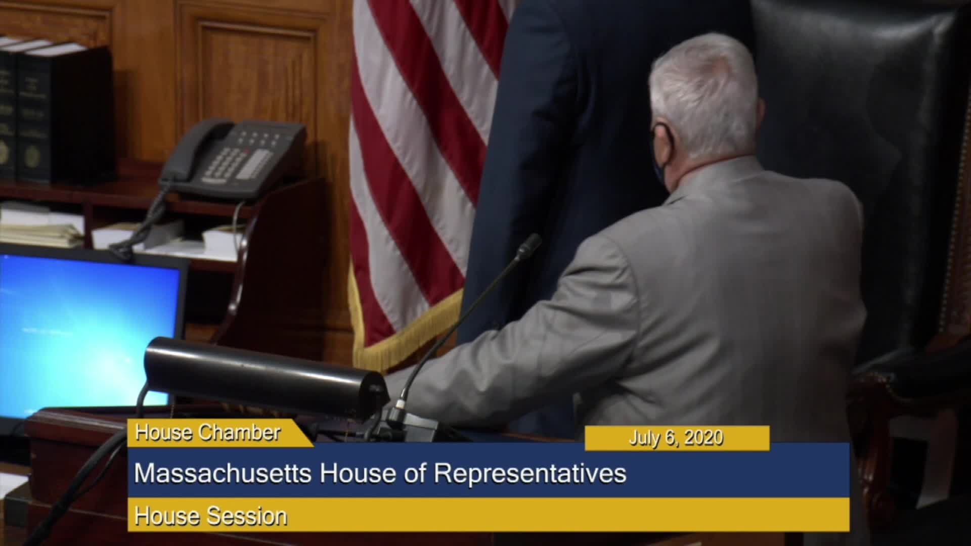 Thumbnail image for Commonwealth of Massachusetts State House.  House of Representatives, Informal Session, July 6, 2020.
