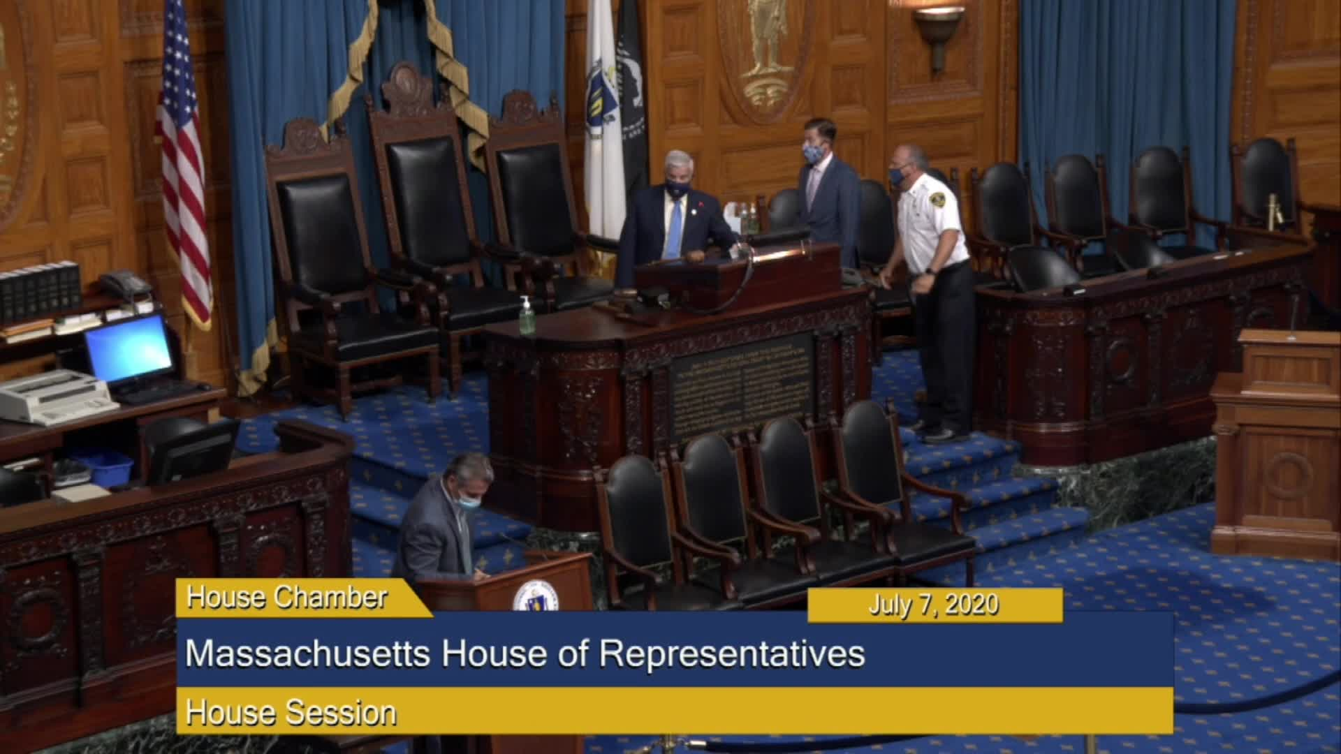Thumbnail image for Commonwealth of Massachusetts State House.  House of Representatives, Informal Session, July 7, 2020.