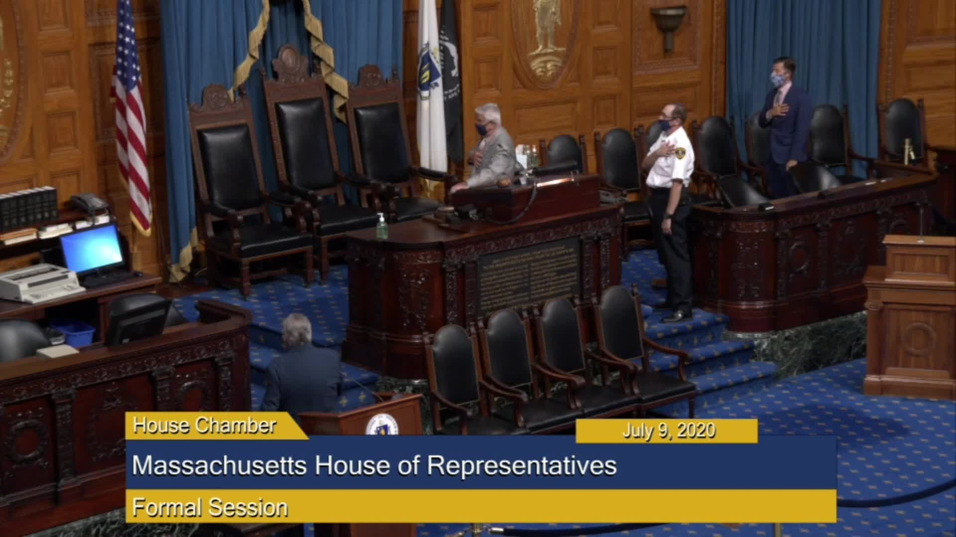 Thumbnail image for Commonwealth of Massachusetts State House.  House of Representatives, Formal Session, July 9, 2020.
