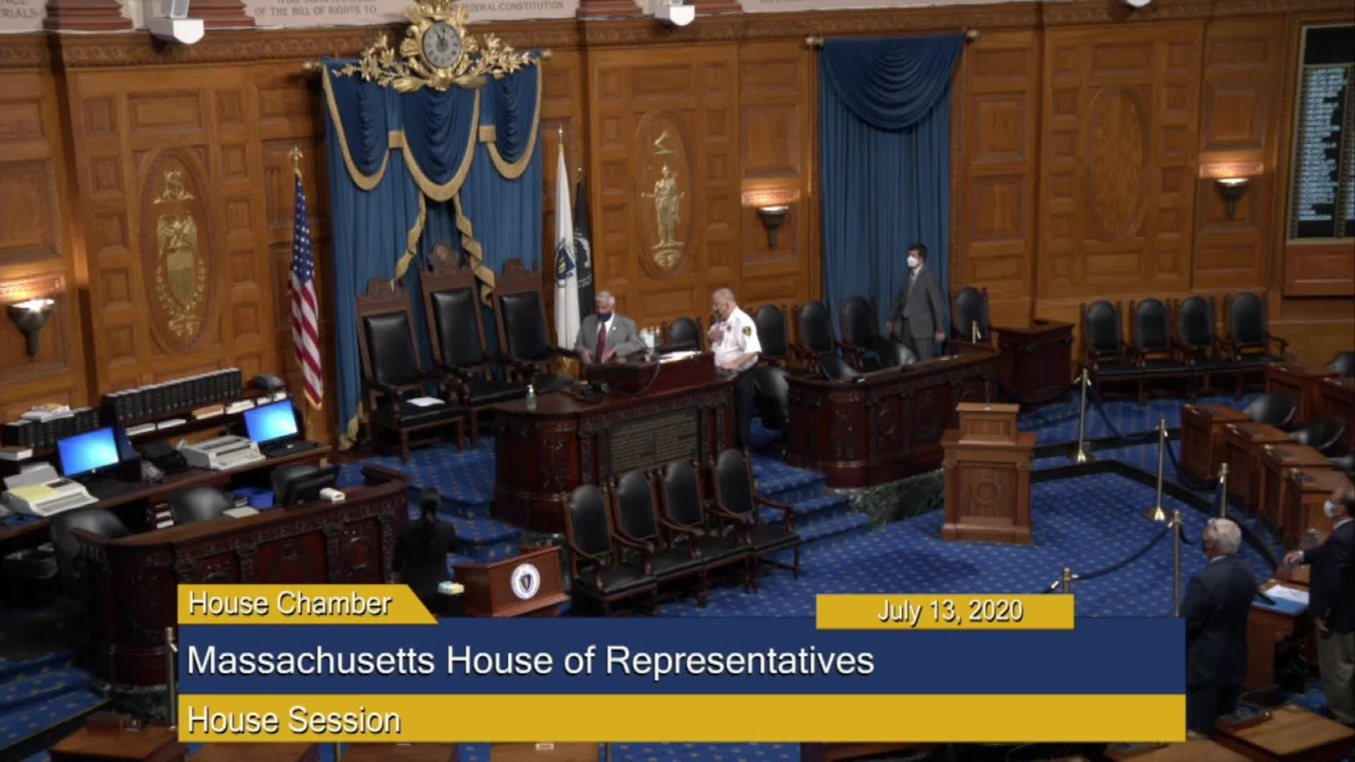Thumbnail image for Commonwealth of Massachusetts State House.  House of Representatives, Informal Session, July 13, 2020.