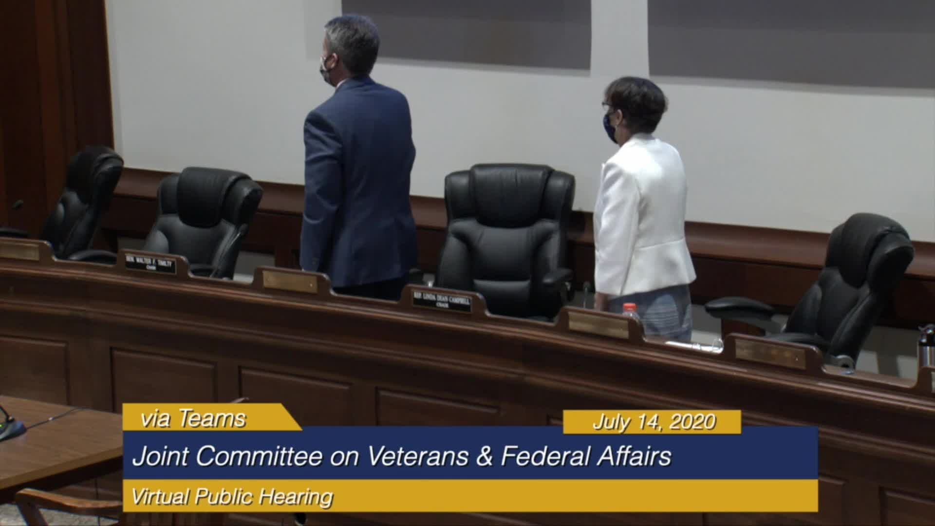 Thumbnail image for Commonwealth of Massachusetts State House.  Joint Committee on Veterans and Federal Affairs Virtual Public Hearing, July 14th, 2020.