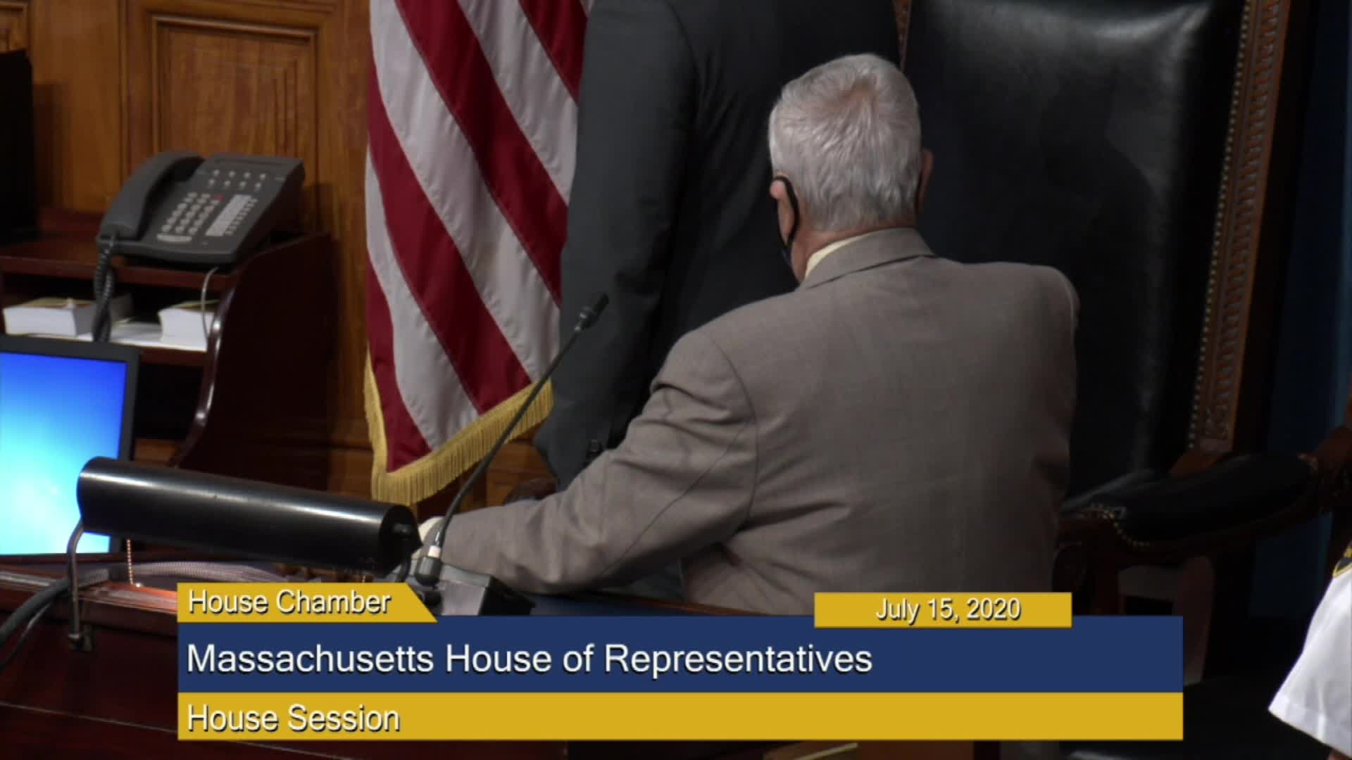 Thumbnail image for Commonwealth of Massachusetts State House.  House of Representatives, Informal Session, July 15, 2020.