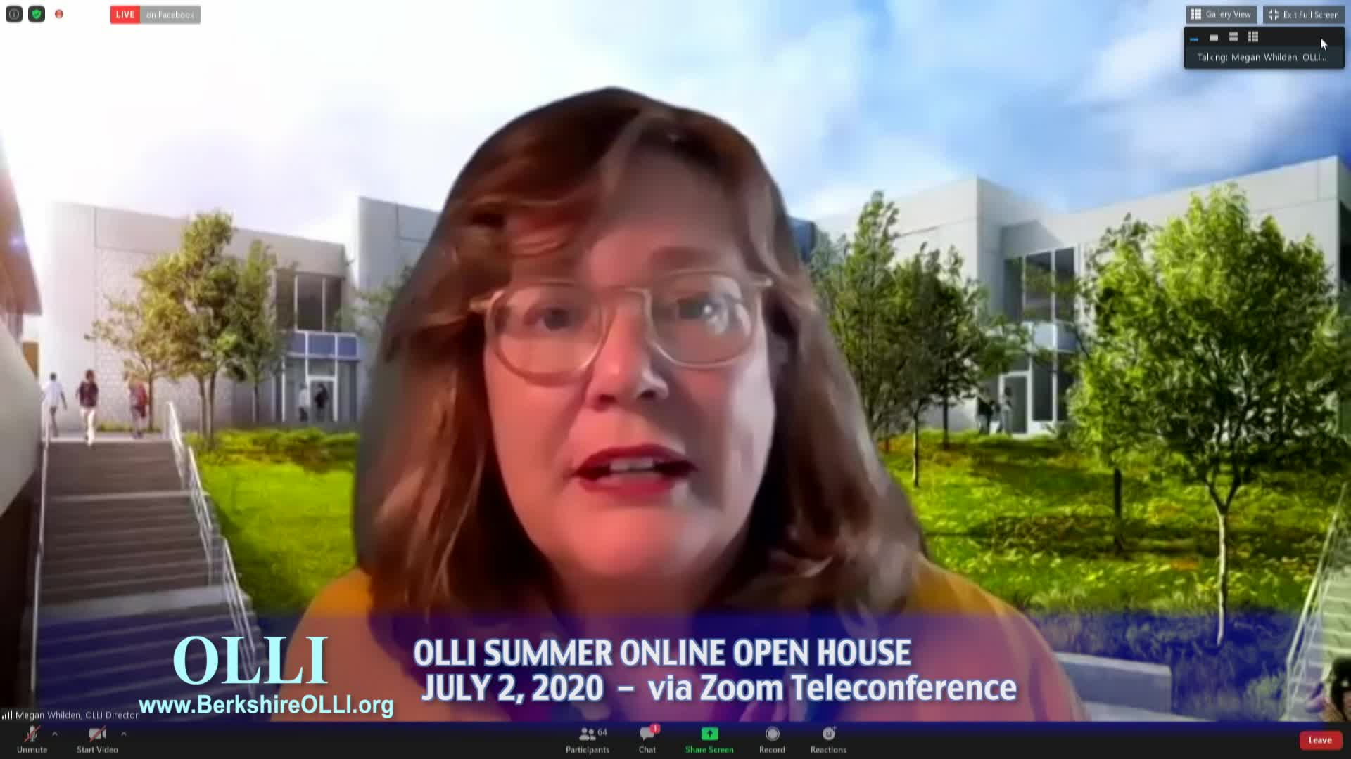 Thumbnail image for Osher Lifelong Learning Institute (OLLI) Summer Online Open House, July 2, 2020.
