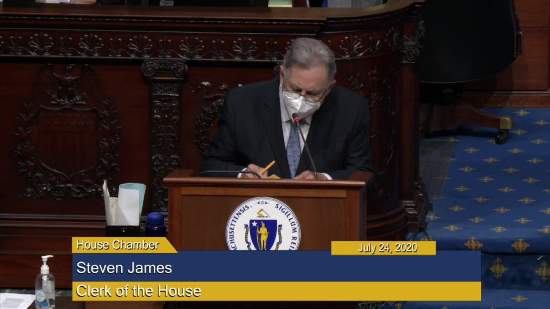 Thumbnail image for Commonwealth of Massachusetts State House.  House of Representatives, Formal Session, Part 2 of 2, July 24, 2020.