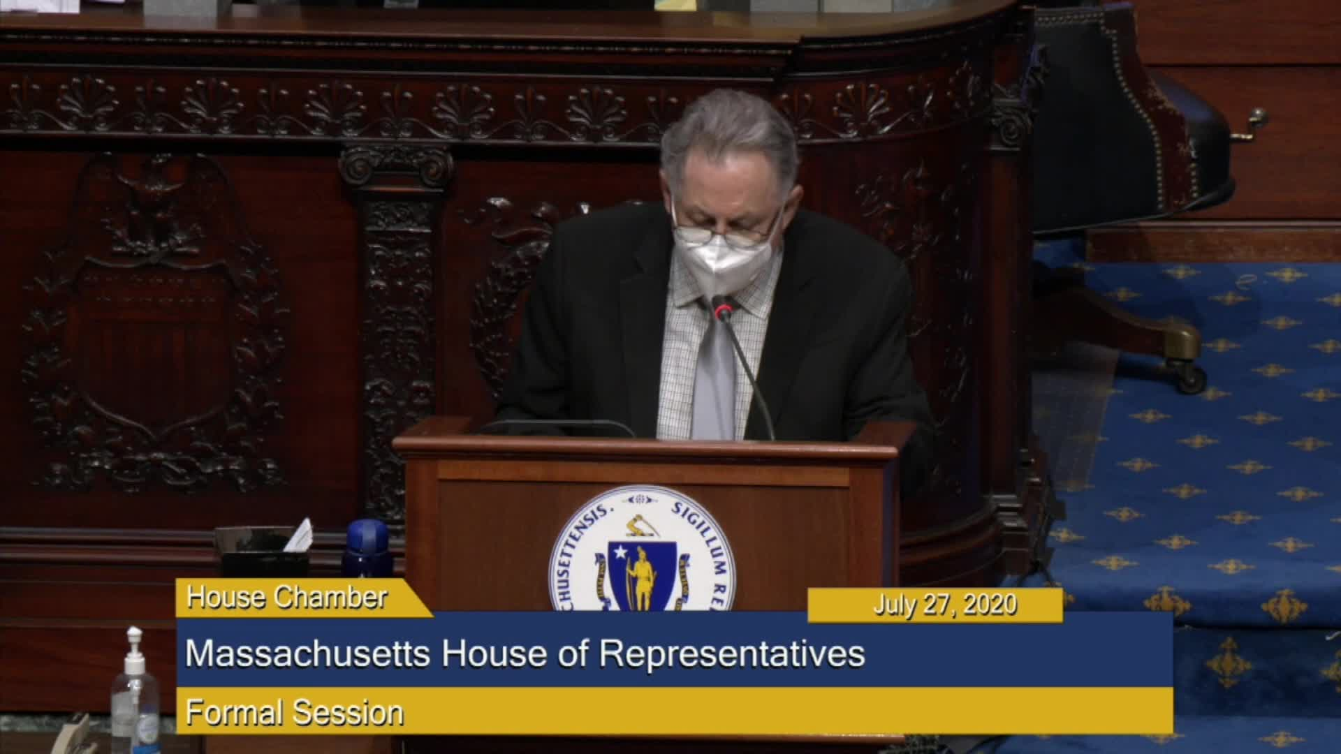 Thumbnail image for Commonwealth of Massachusetts State House.  House of Representatives, Formal Session, Part 2 of 2, July 27, 2020.