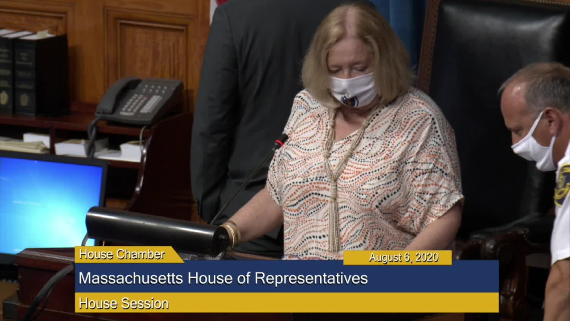 Thumbnail image for Commonwealth of Massachusetts State House.  House of Representatives, Informal Session, August 6, 2020.