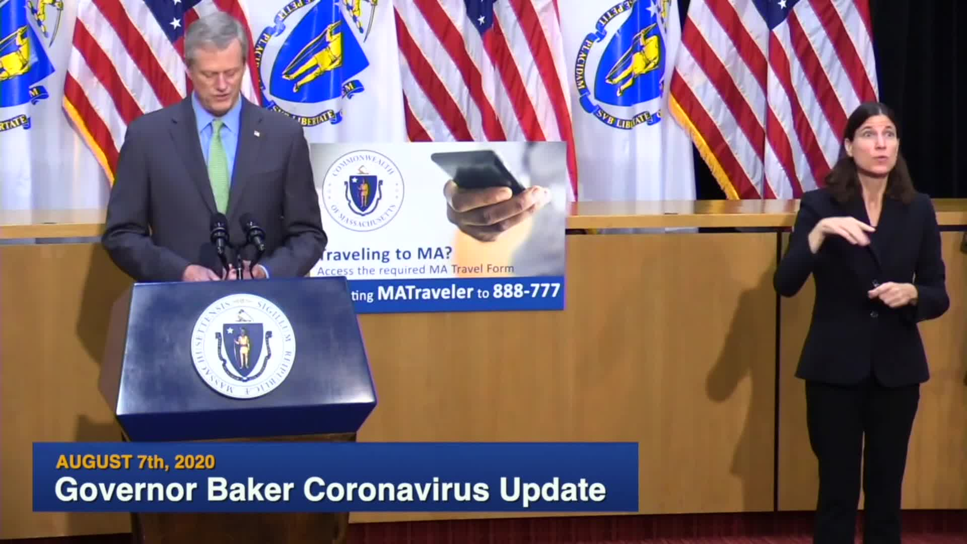 Thumbnail image for Commonwealth of Massachusetts State House.  Governor Baker COVID-19 Update: August 7, 2020.